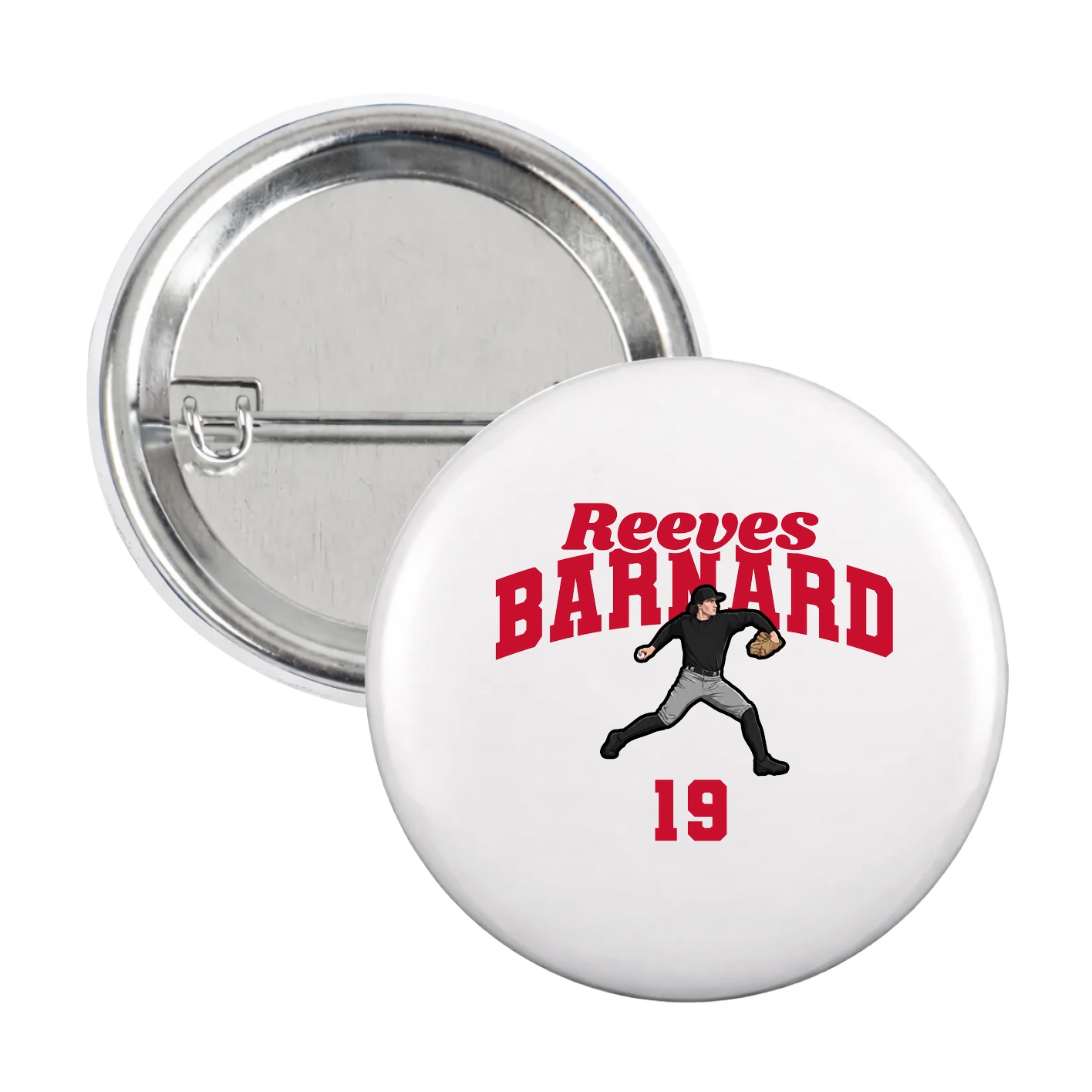 Game Day Button — Signature Arch in White
