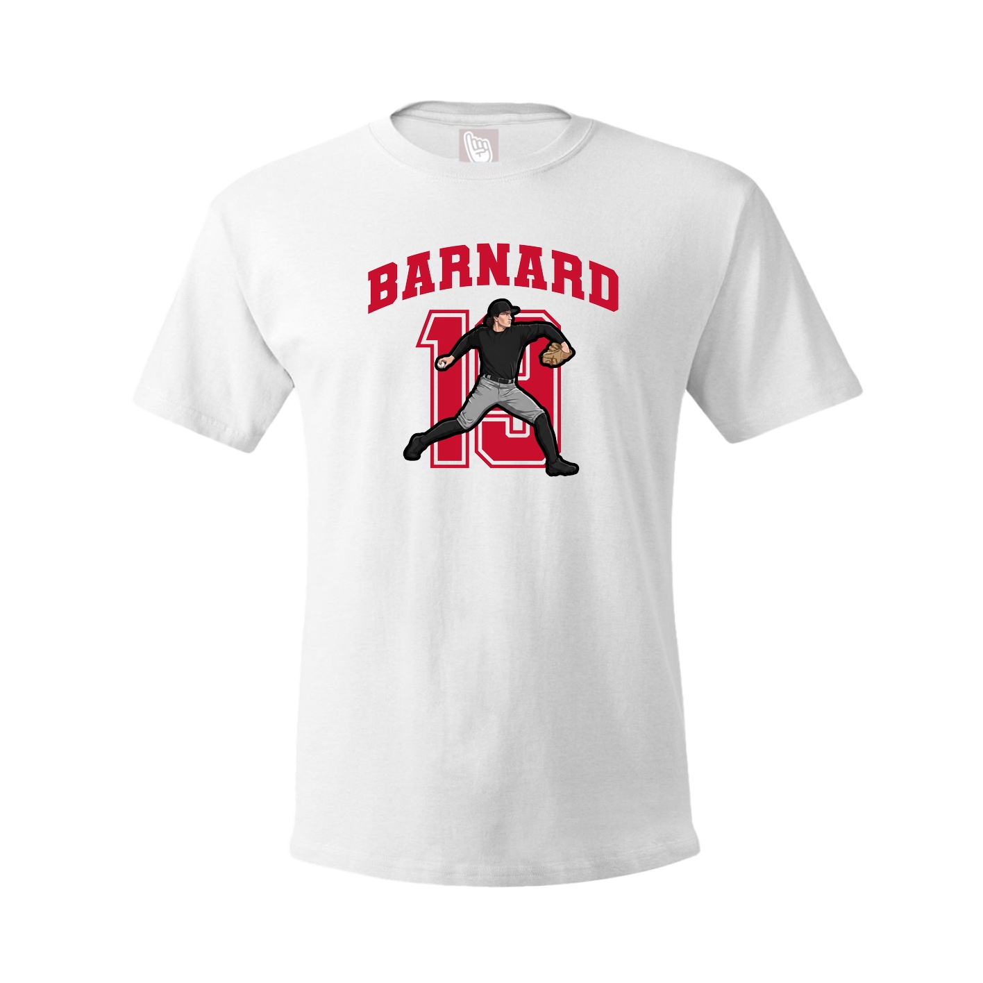 Youth Tee — Number in White
