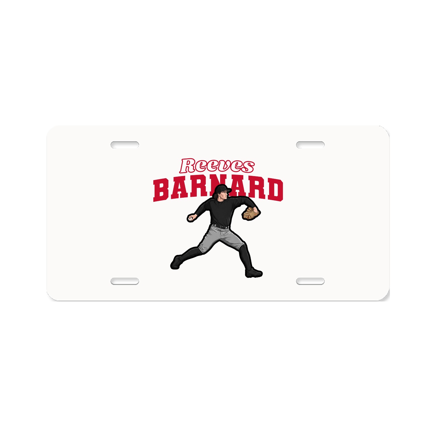 License Plate — Name Arch in Classic