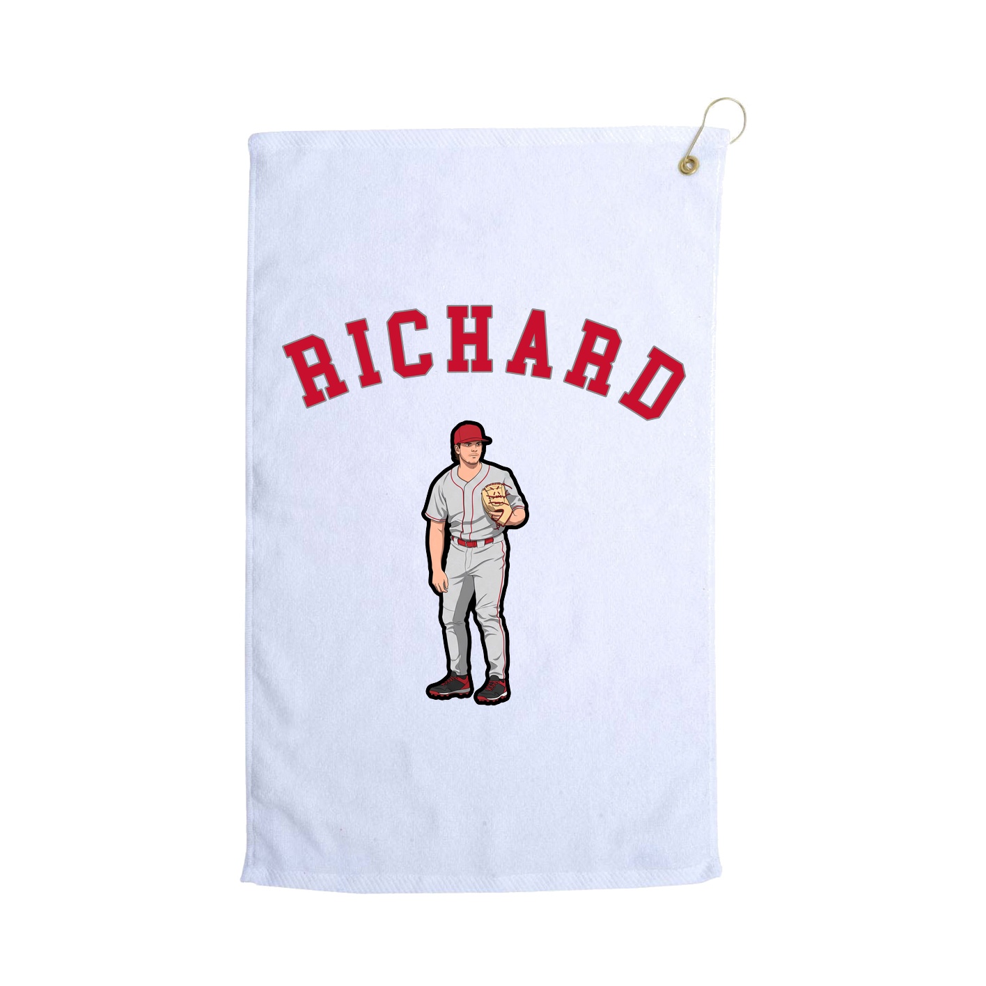 Golf Towel — Shirsey Arch in White