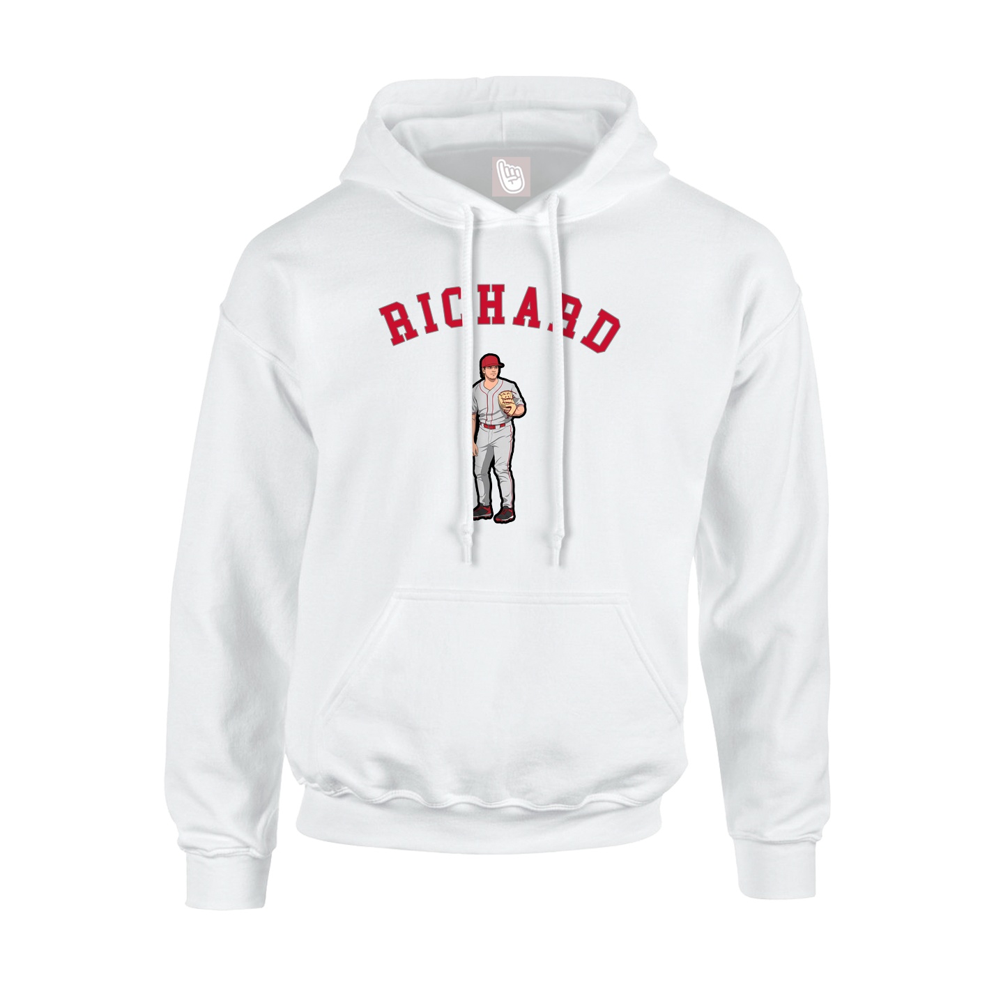 Hoodie — Shirsey Arch in White