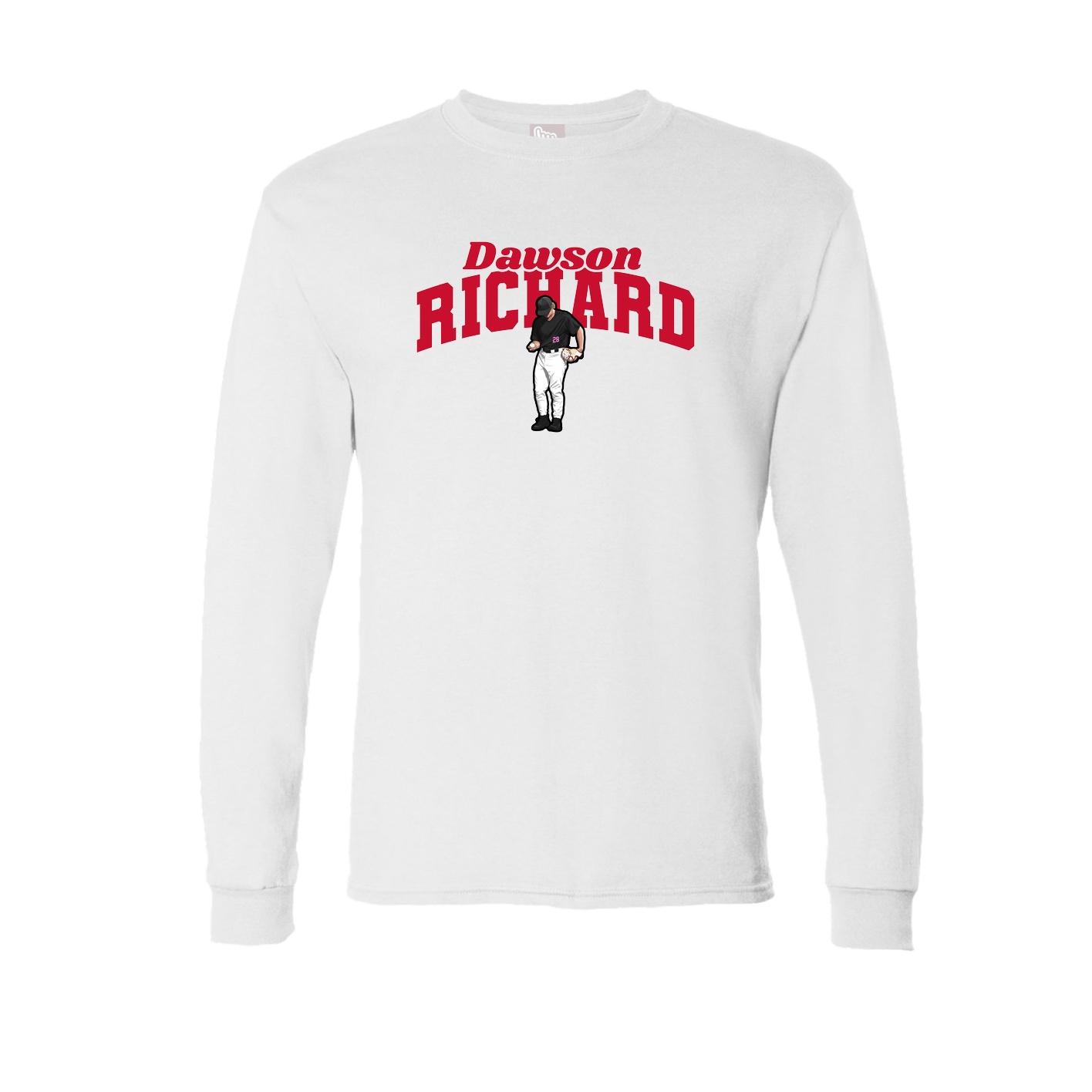 Long Sleeve Tee — Signature Arch in White