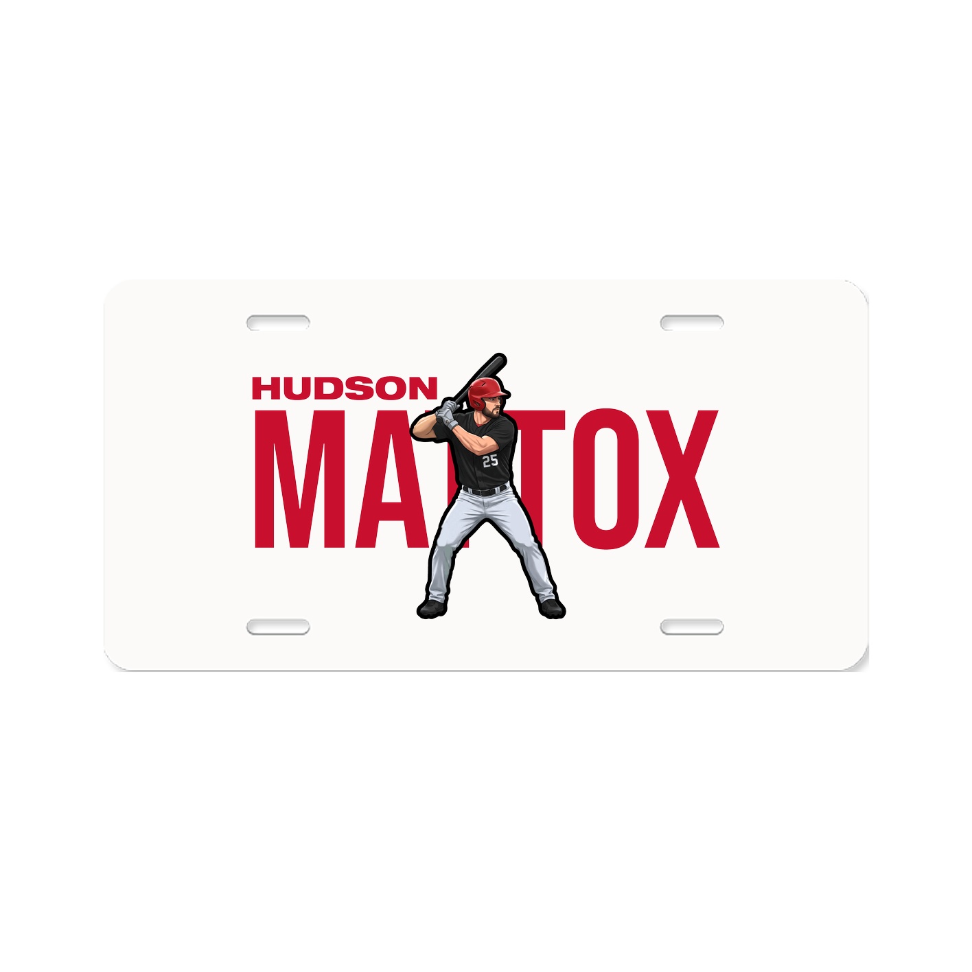 License Plate — Player Name in Classic