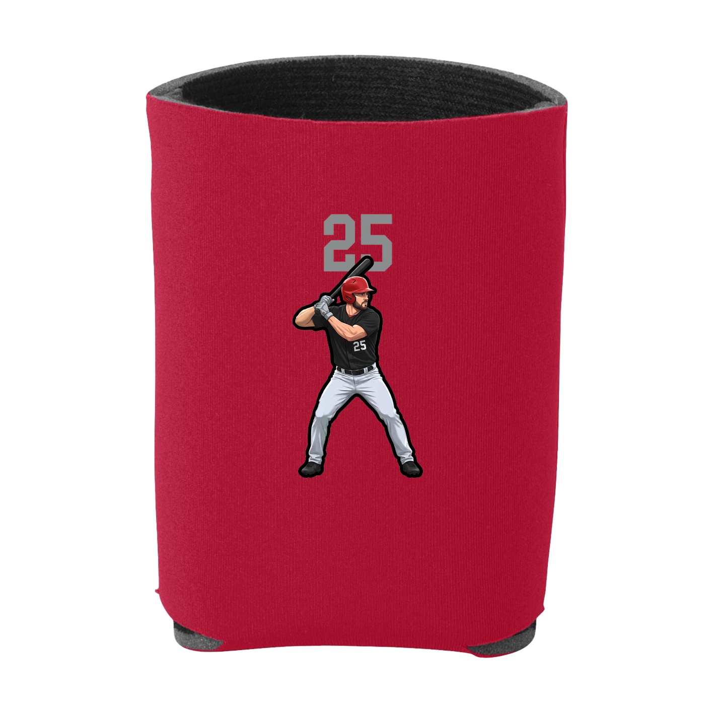 Can Holder — Number Top in Red
