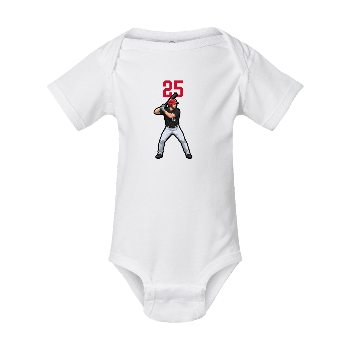 Baby Onesie — Number Top in White
