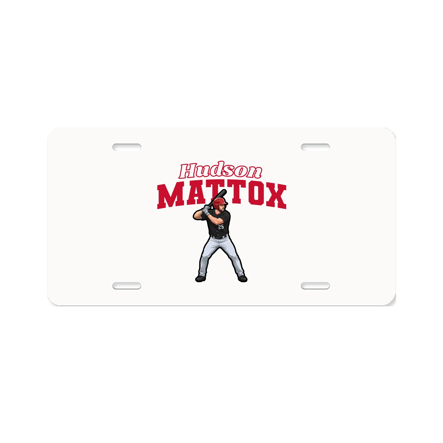 License Plate — Name Arch in Classic