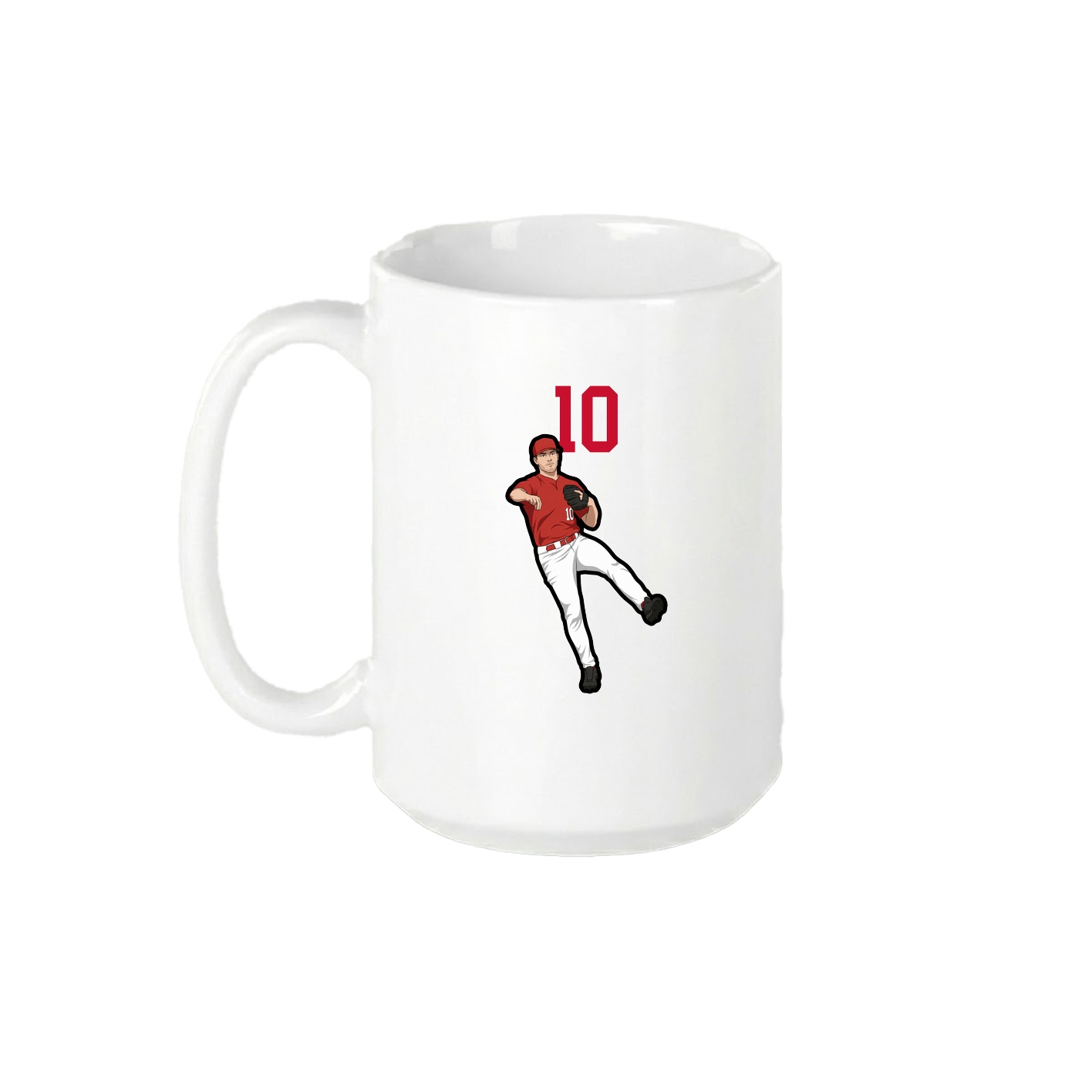 15oz Coffee Mug — Number Top in White