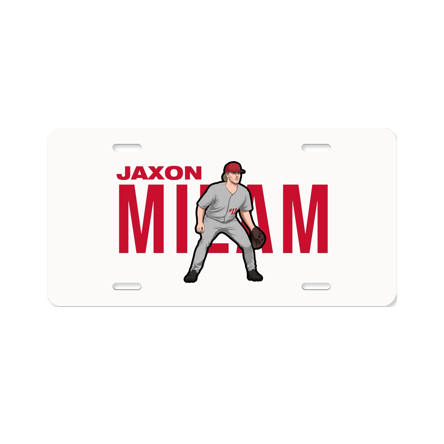 License Plate — Player Name in Classic