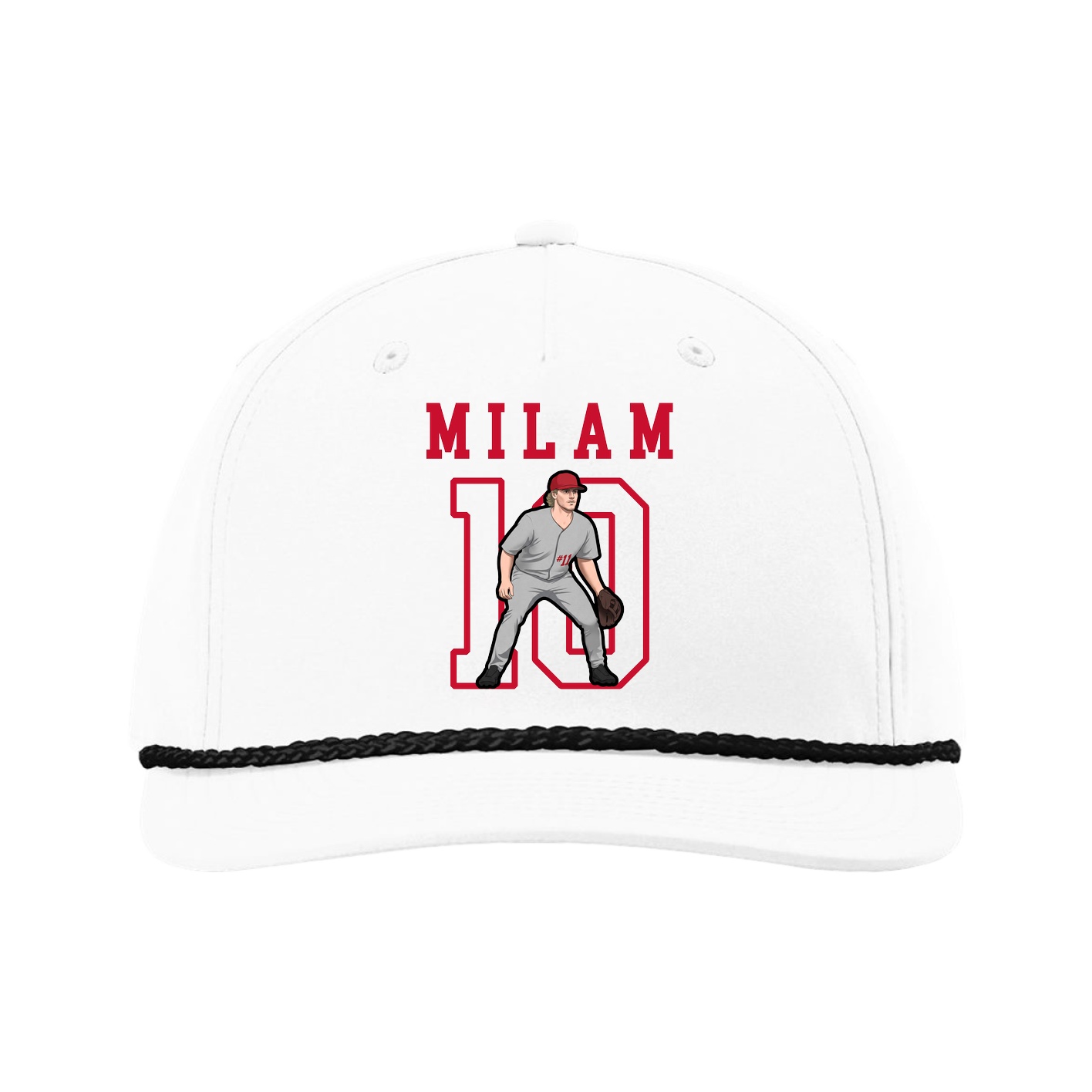 Five-Panel Classic Rope Cap — Shirsey in White