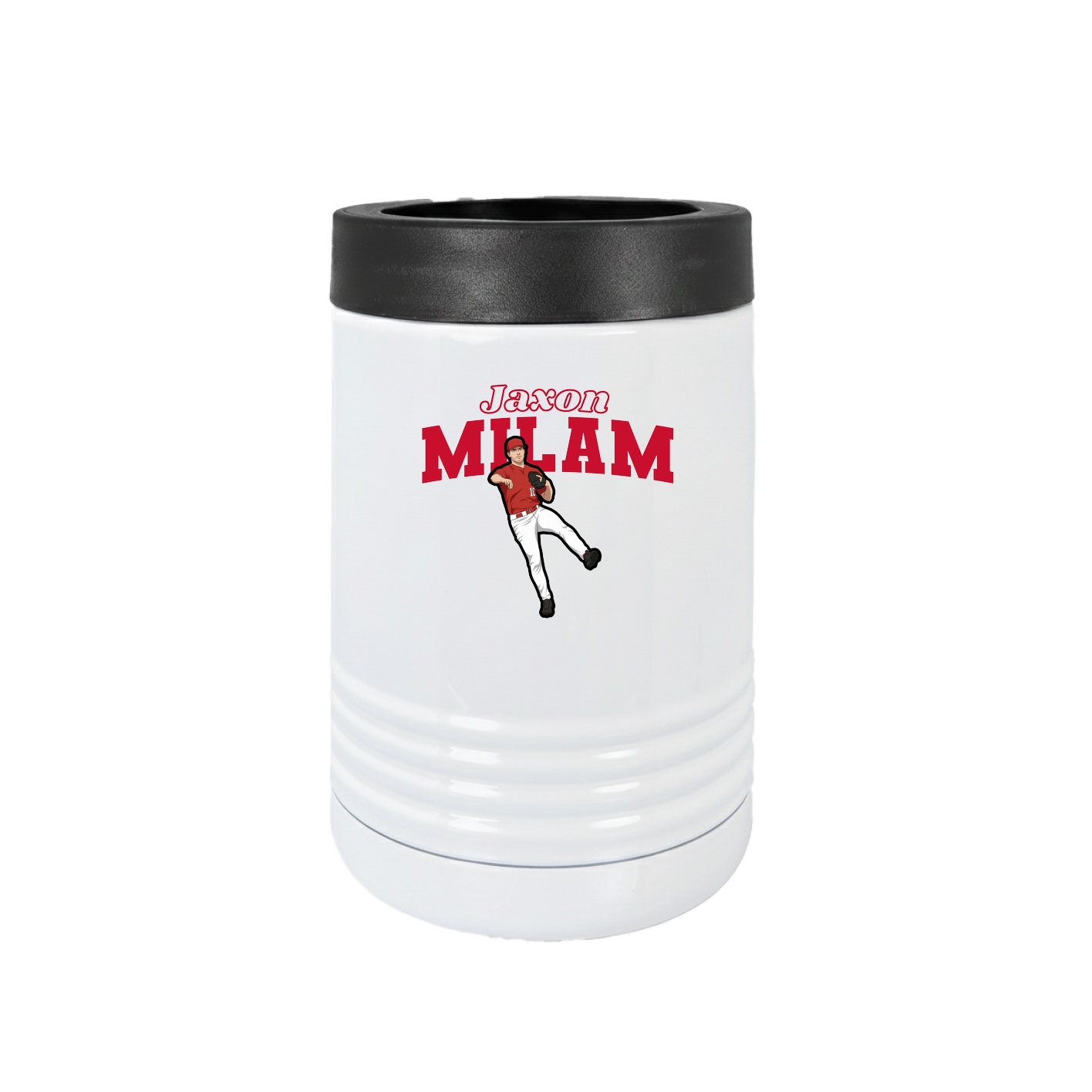 Beverage Holder — Name Arch in White