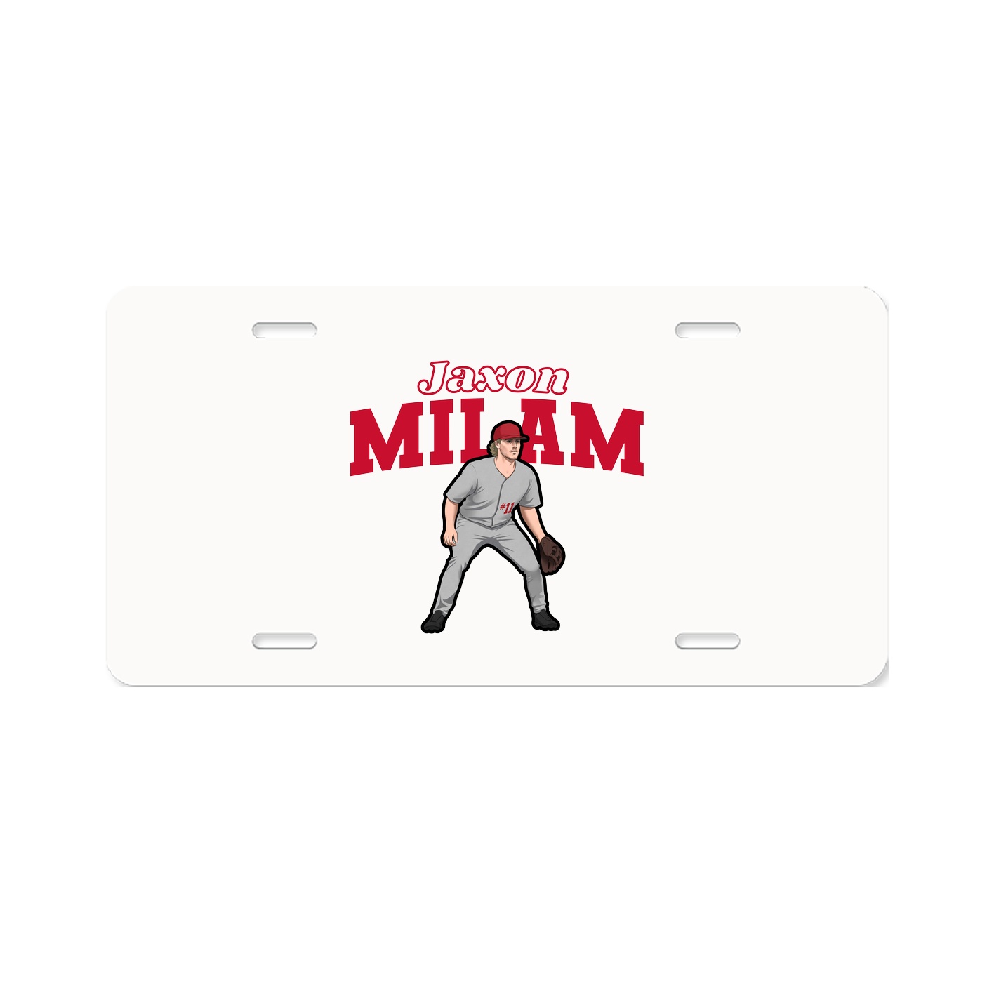 License Plate — Name Arch in Classic