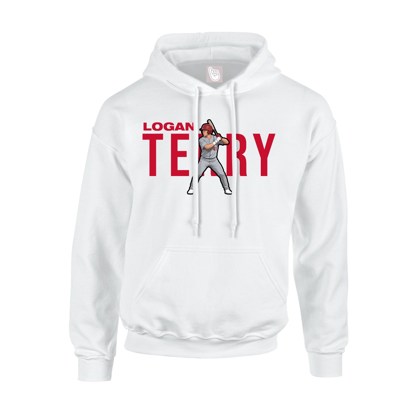 Hoodie — Player Name in White