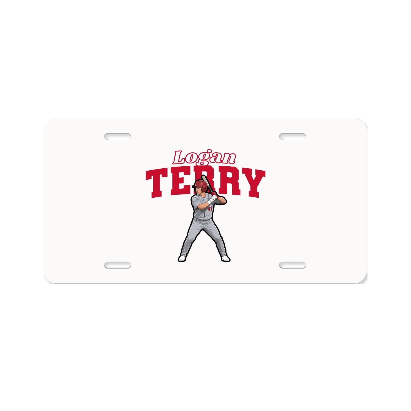 License Plate — Name Arch in Classic
