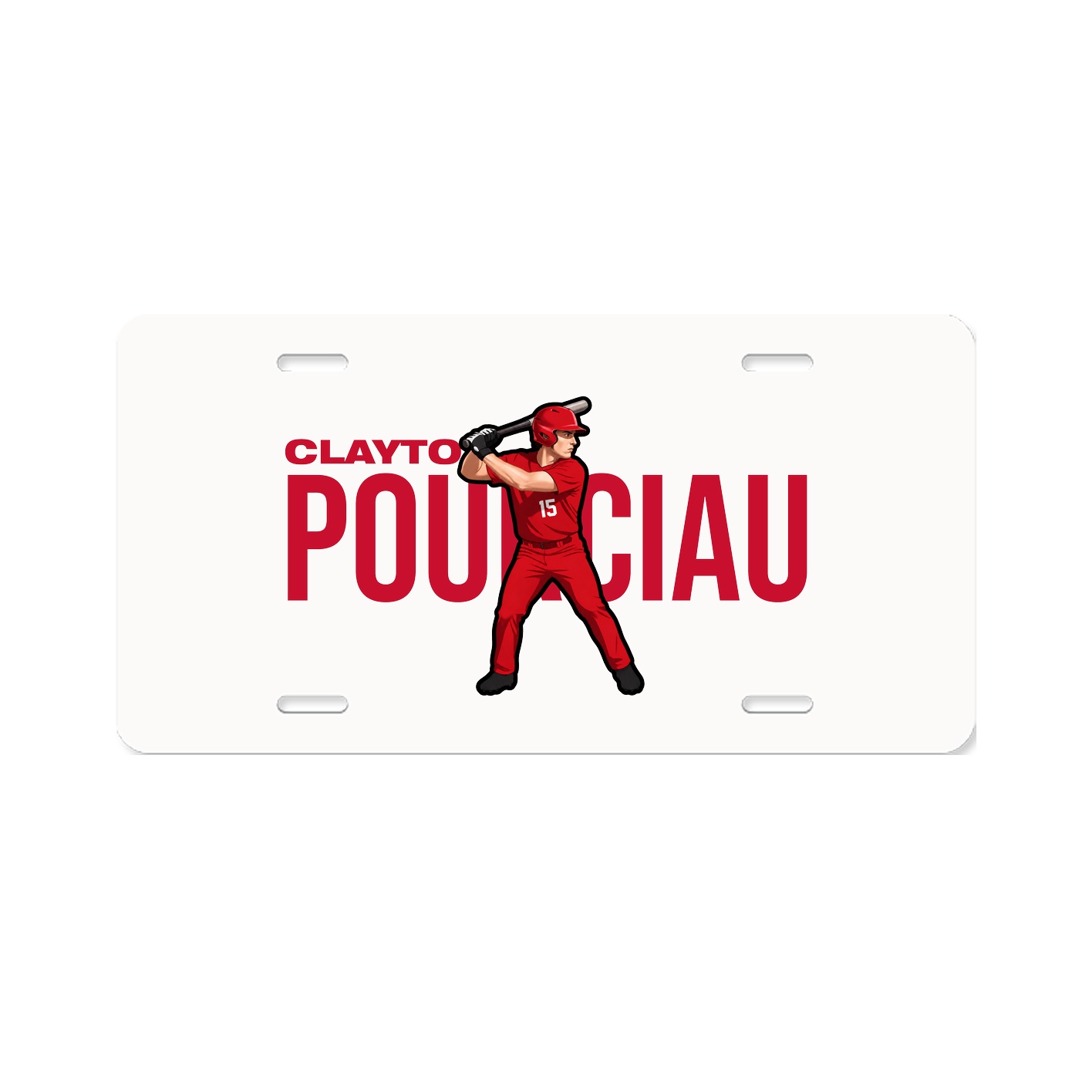 License Plate — Player Name in Classic