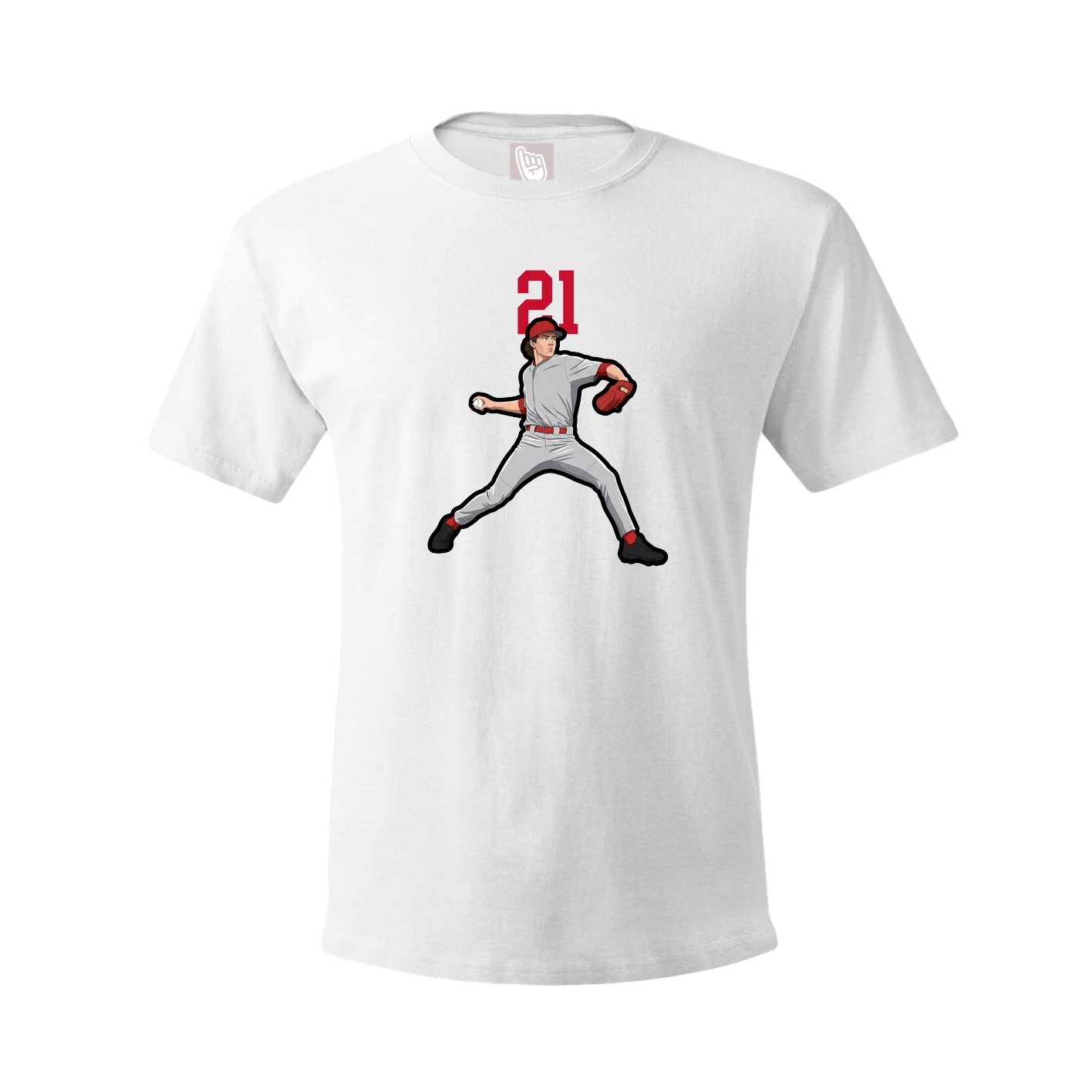Tee — Number Top in White