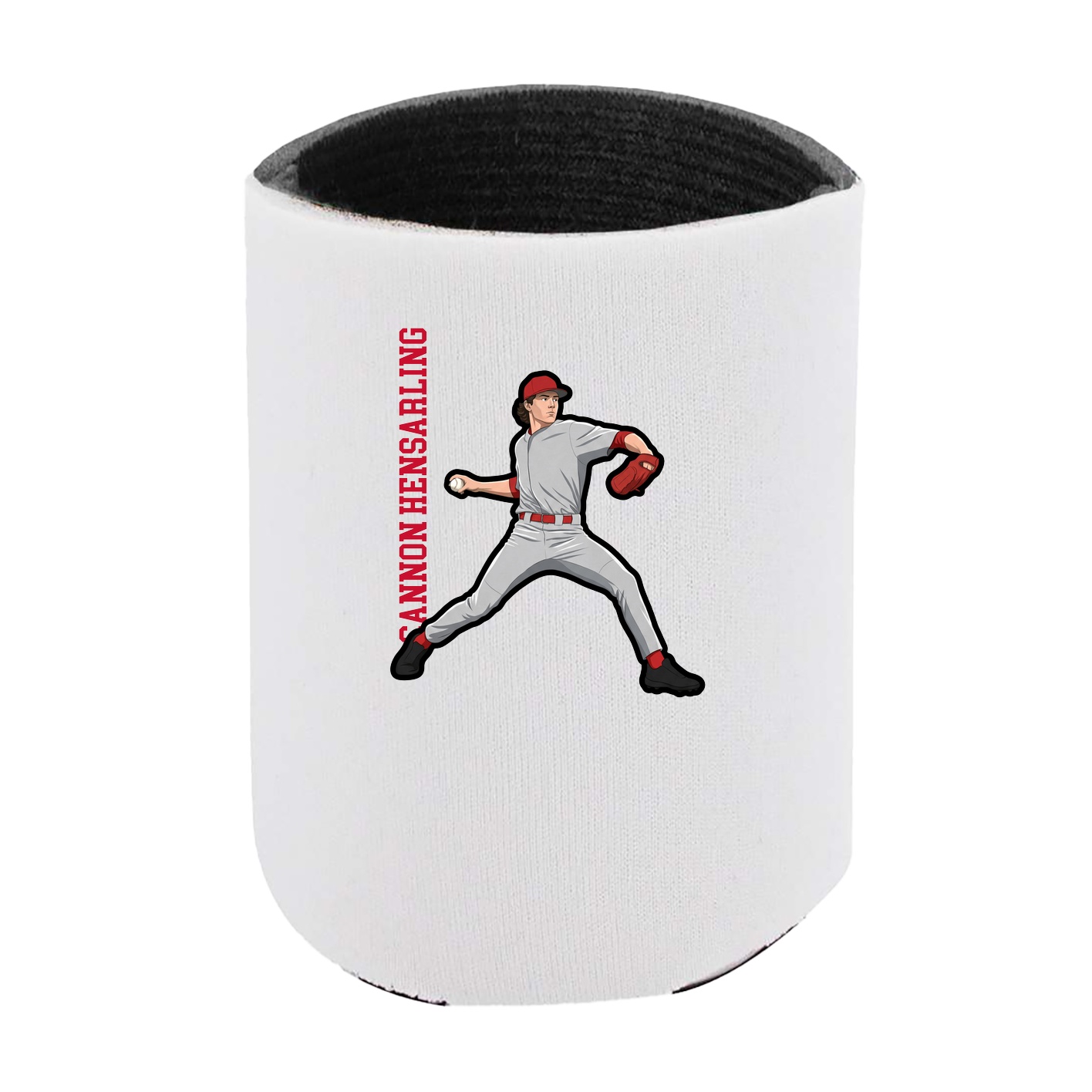 Can Holder — Name Vertical in White