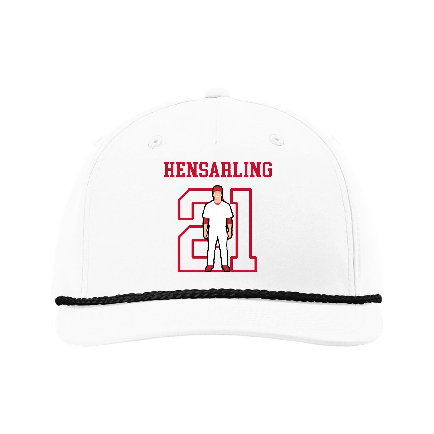 Five-Panel Classic Rope Cap — Shirsey in White