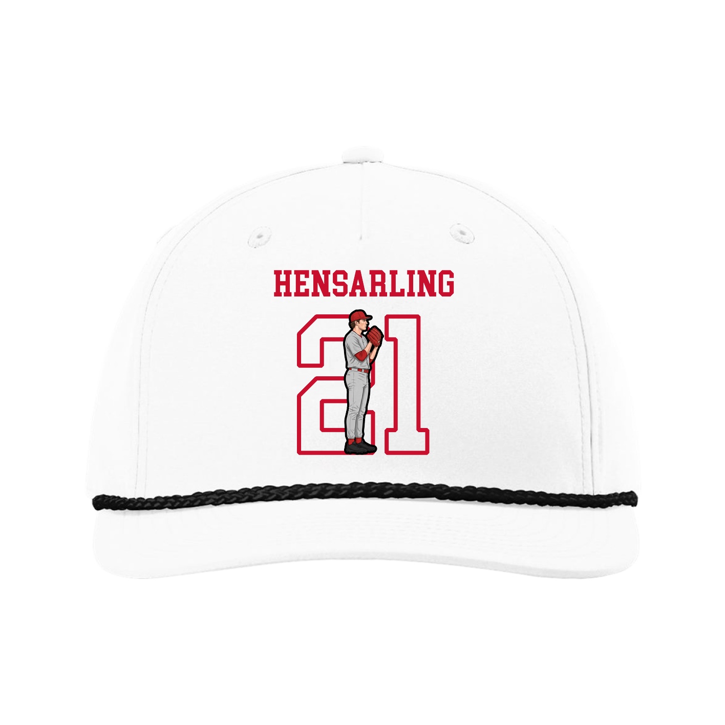 Five-Panel Classic Rope Cap — Shirsey in White