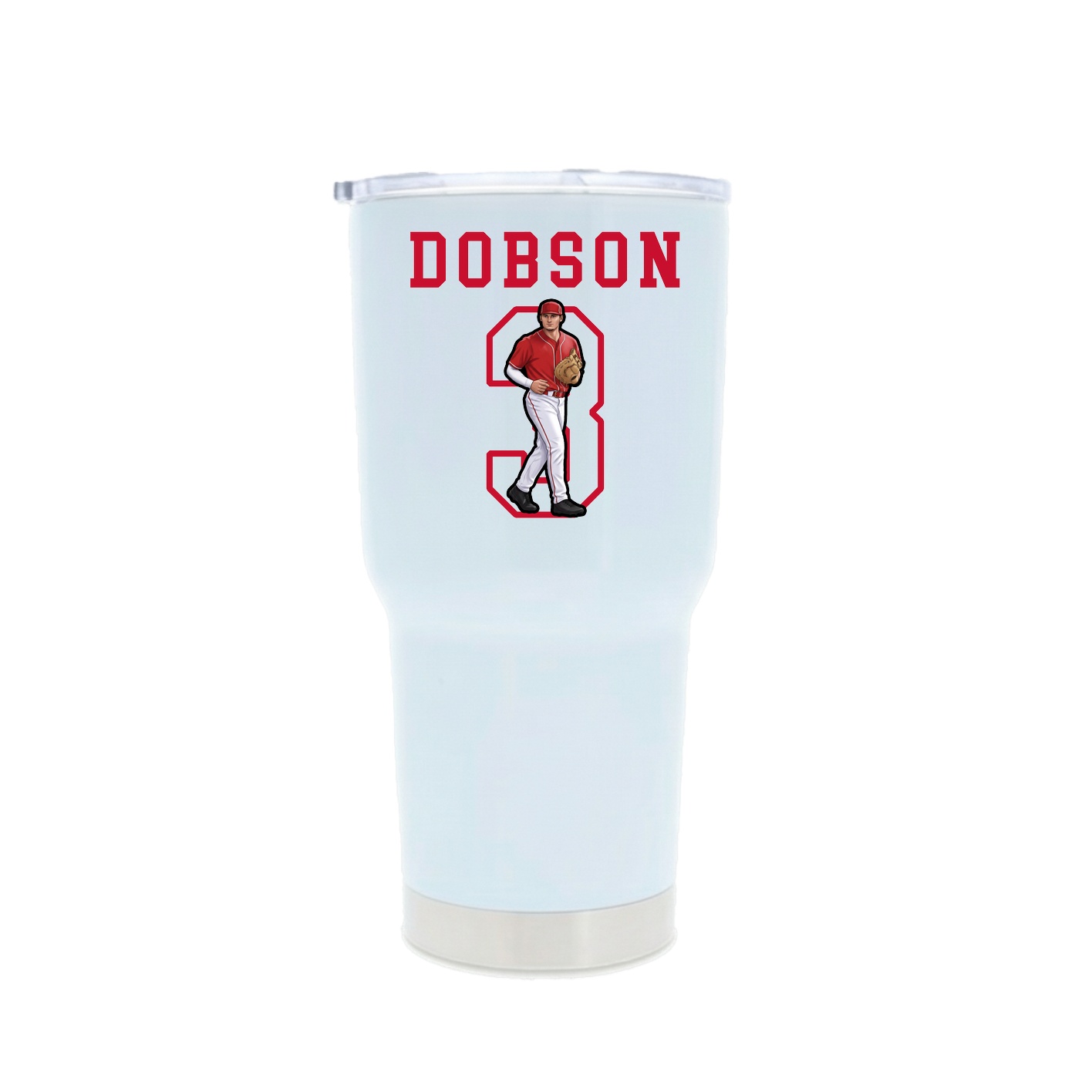30oz Stainless Steel Tumbler — Shirsey in White