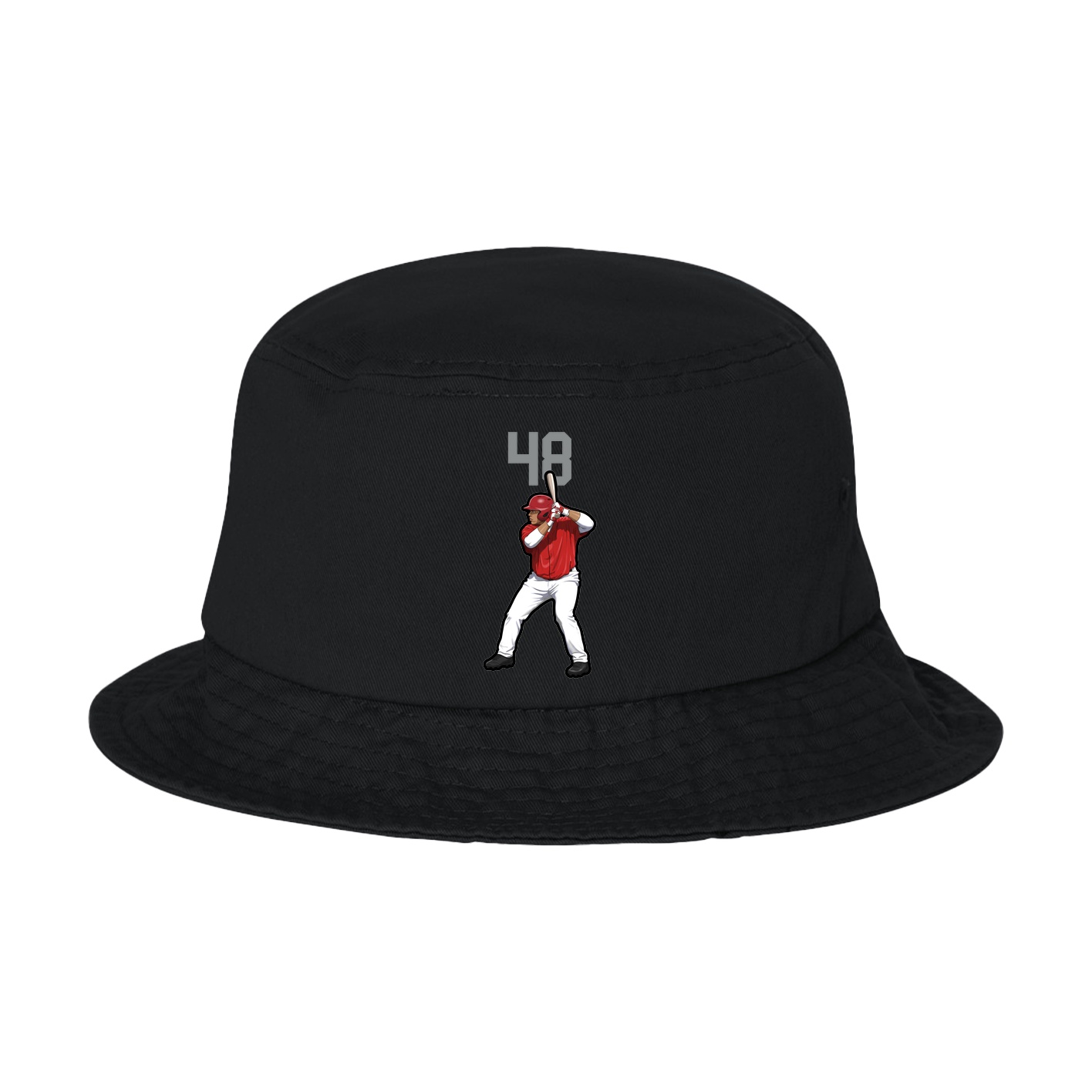 Bucket Cap — Number Top in Black