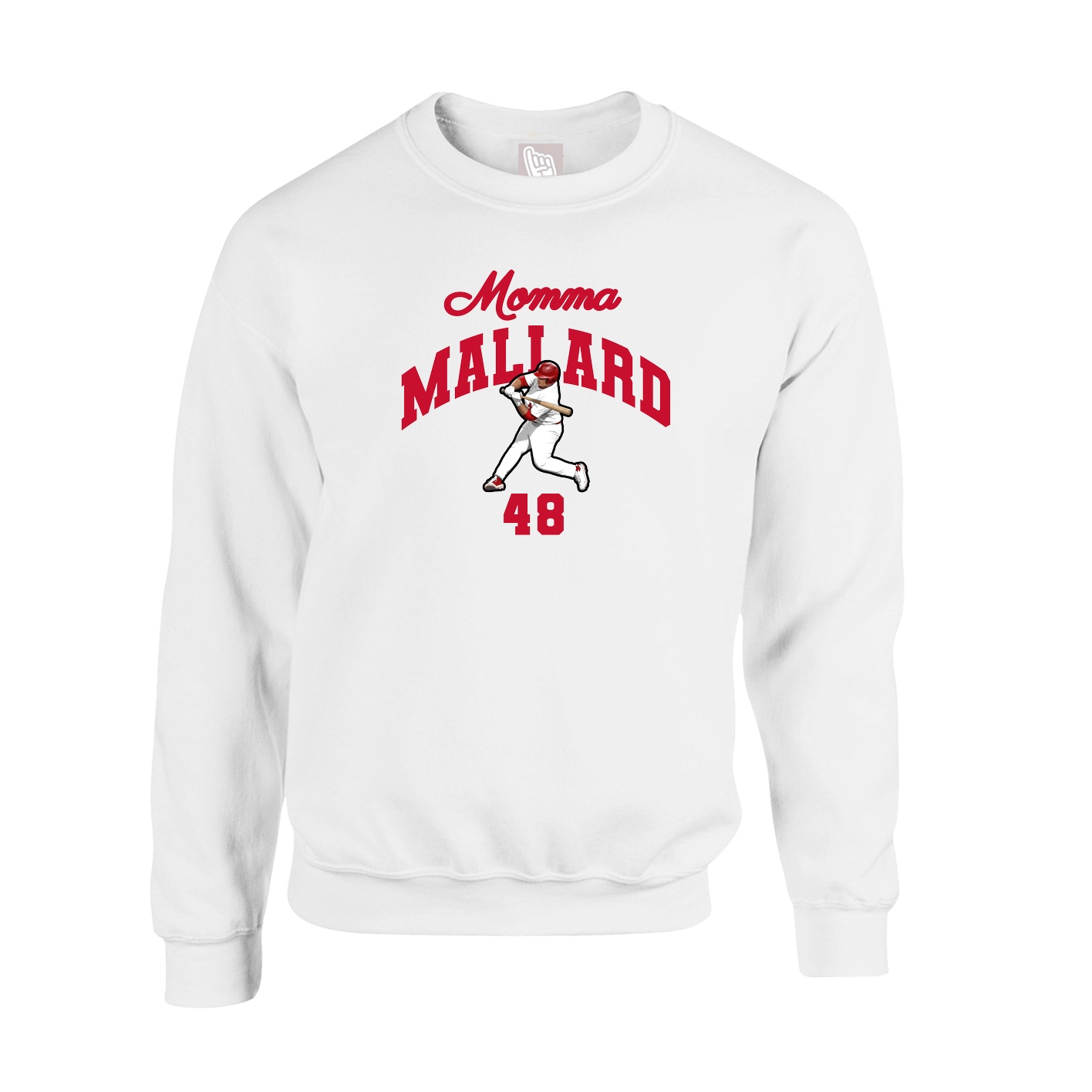Fleece Crew — Mothers Day Arch in White