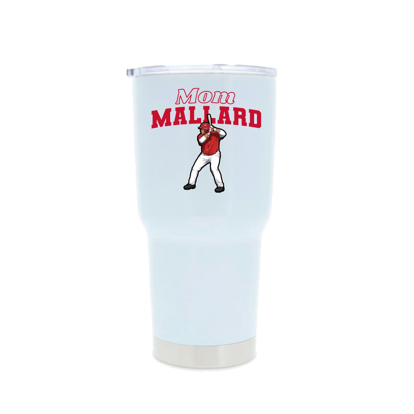 30oz Stainless Steel Tumbler — Mothers Day Block in White