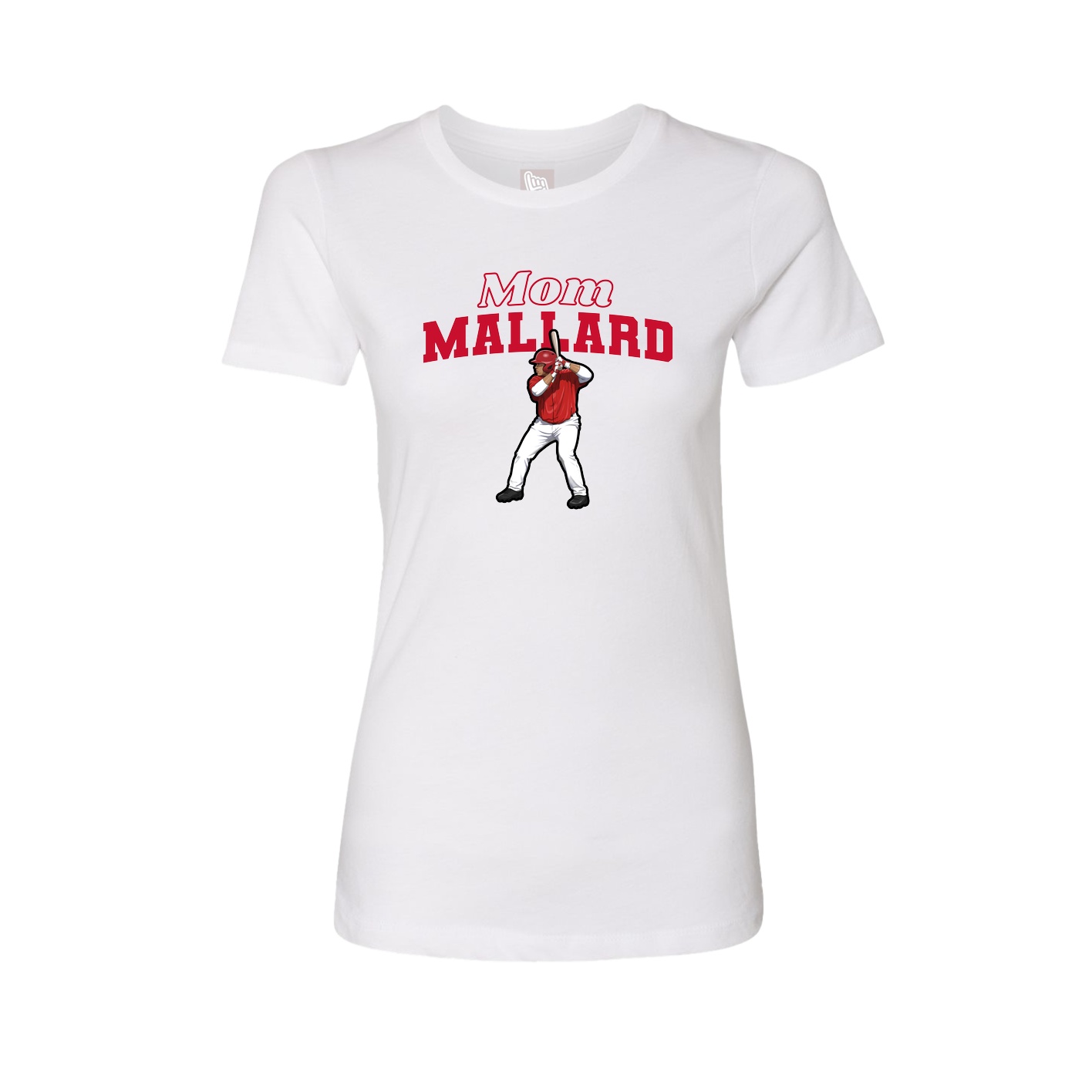 Womens Tee — Mothers Day Block in White