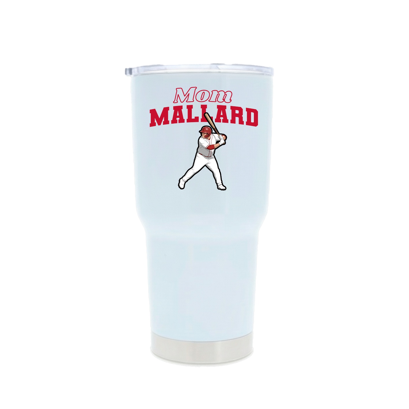 30oz Stainless Steel Tumbler — Mothers Day Block in White