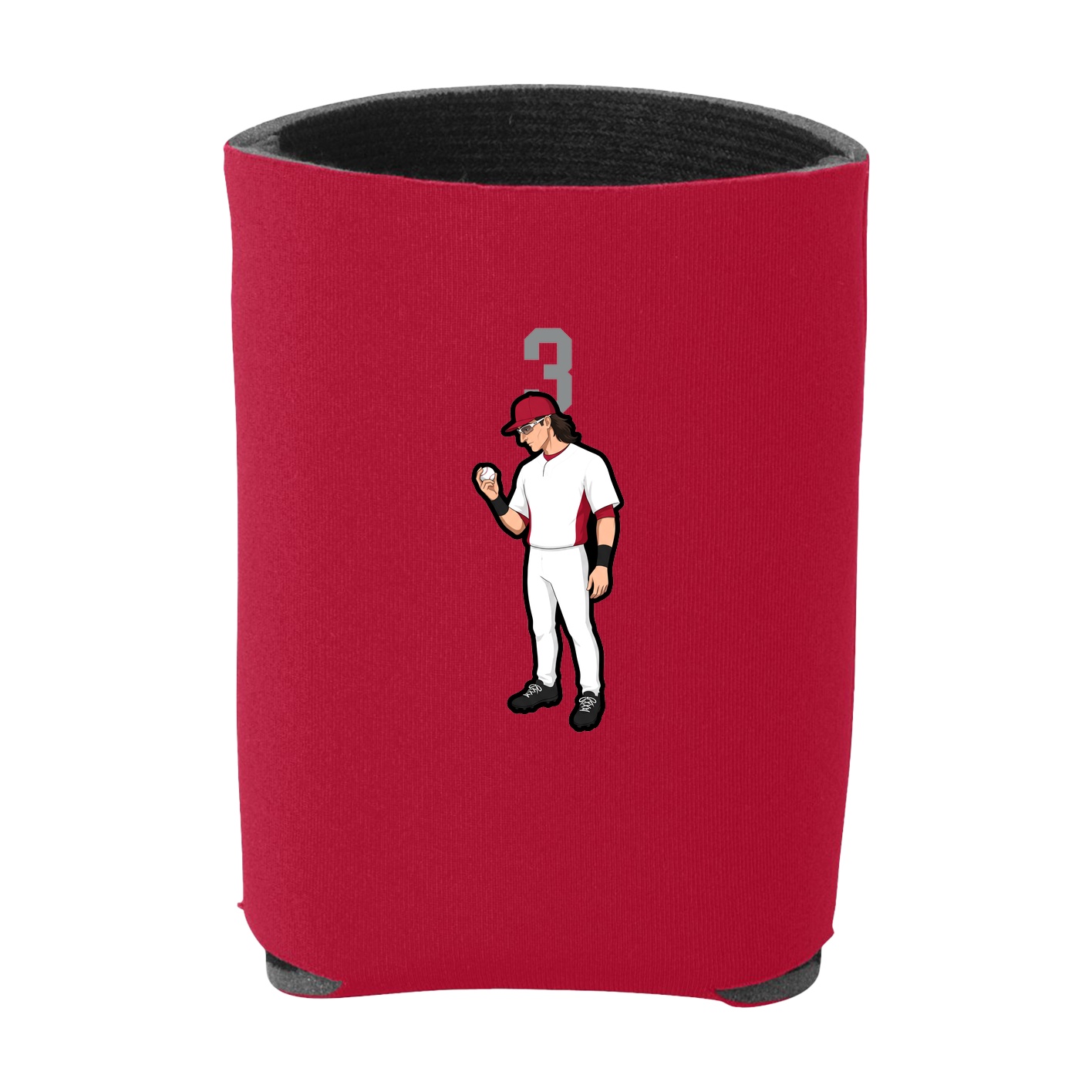 Can Holder — Number Top in Red