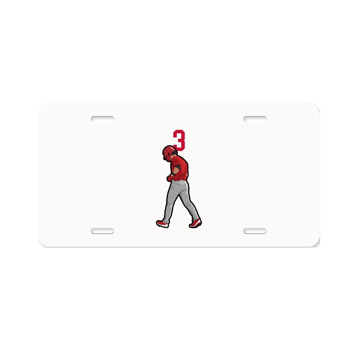 License Plate — Number Top in Classic