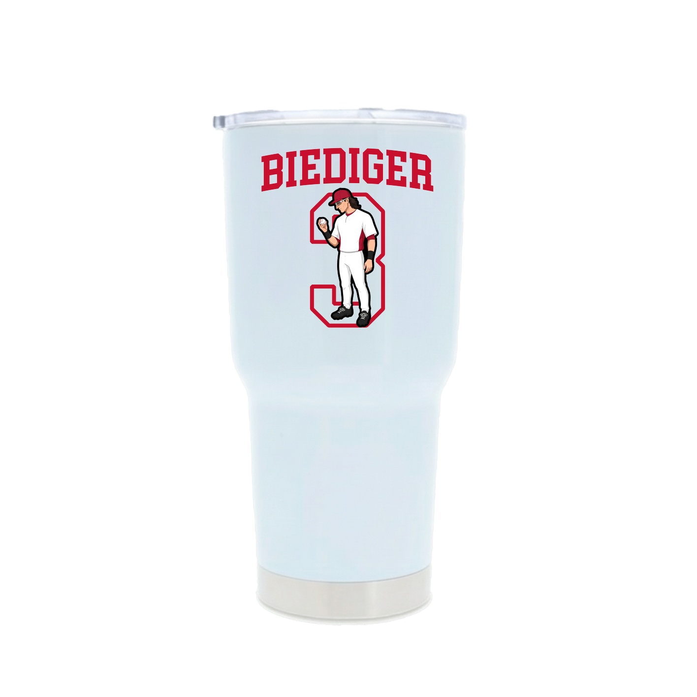 30oz Stainless Steel Tumbler — Shirsey in White