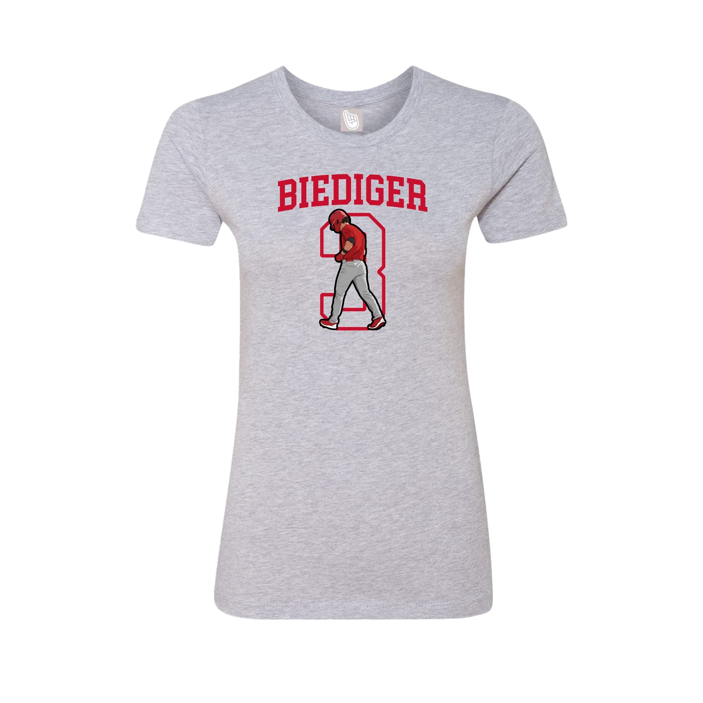 Fitted Women's Tee — Shirsey in Grey