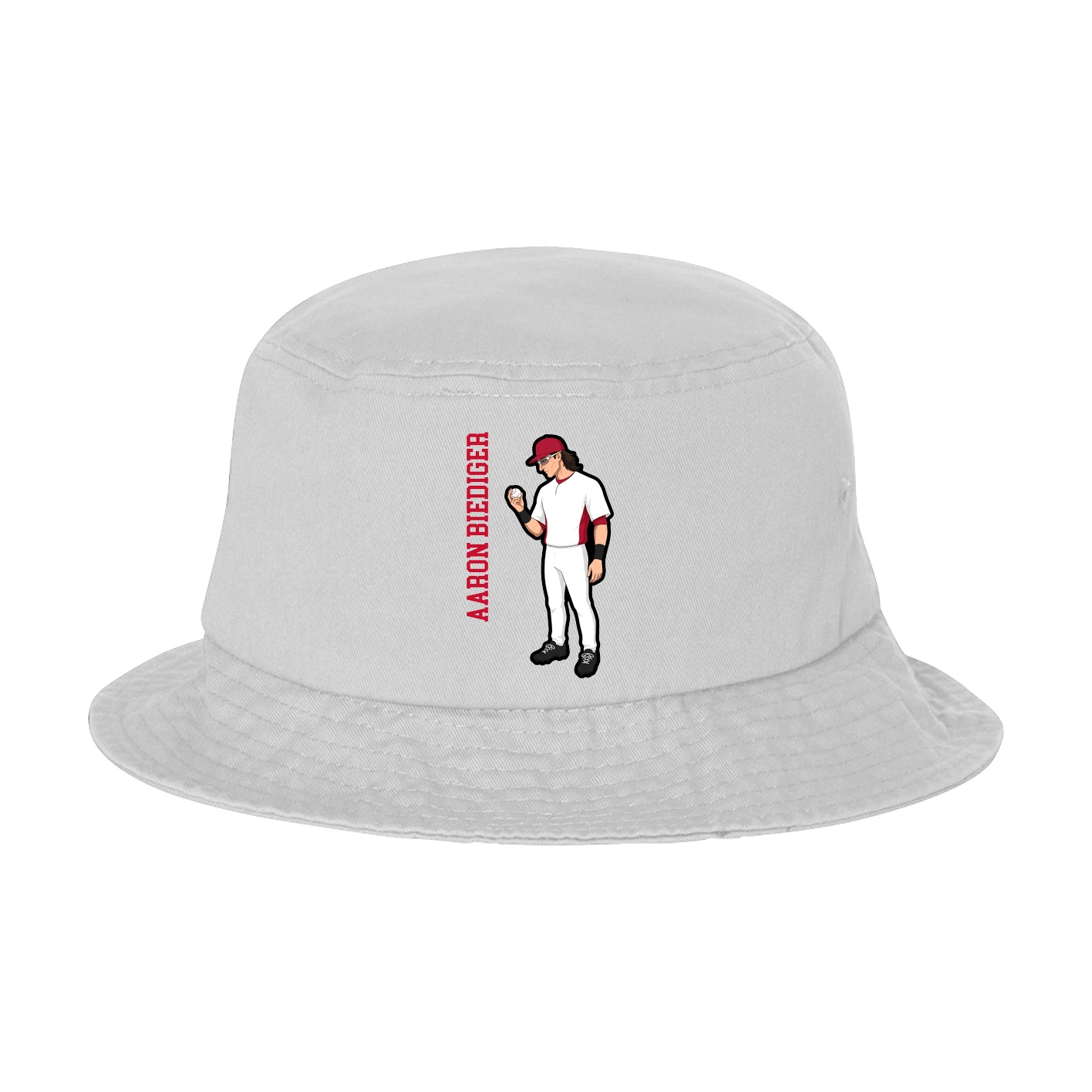 Bucket Cap — Name Vertical in White