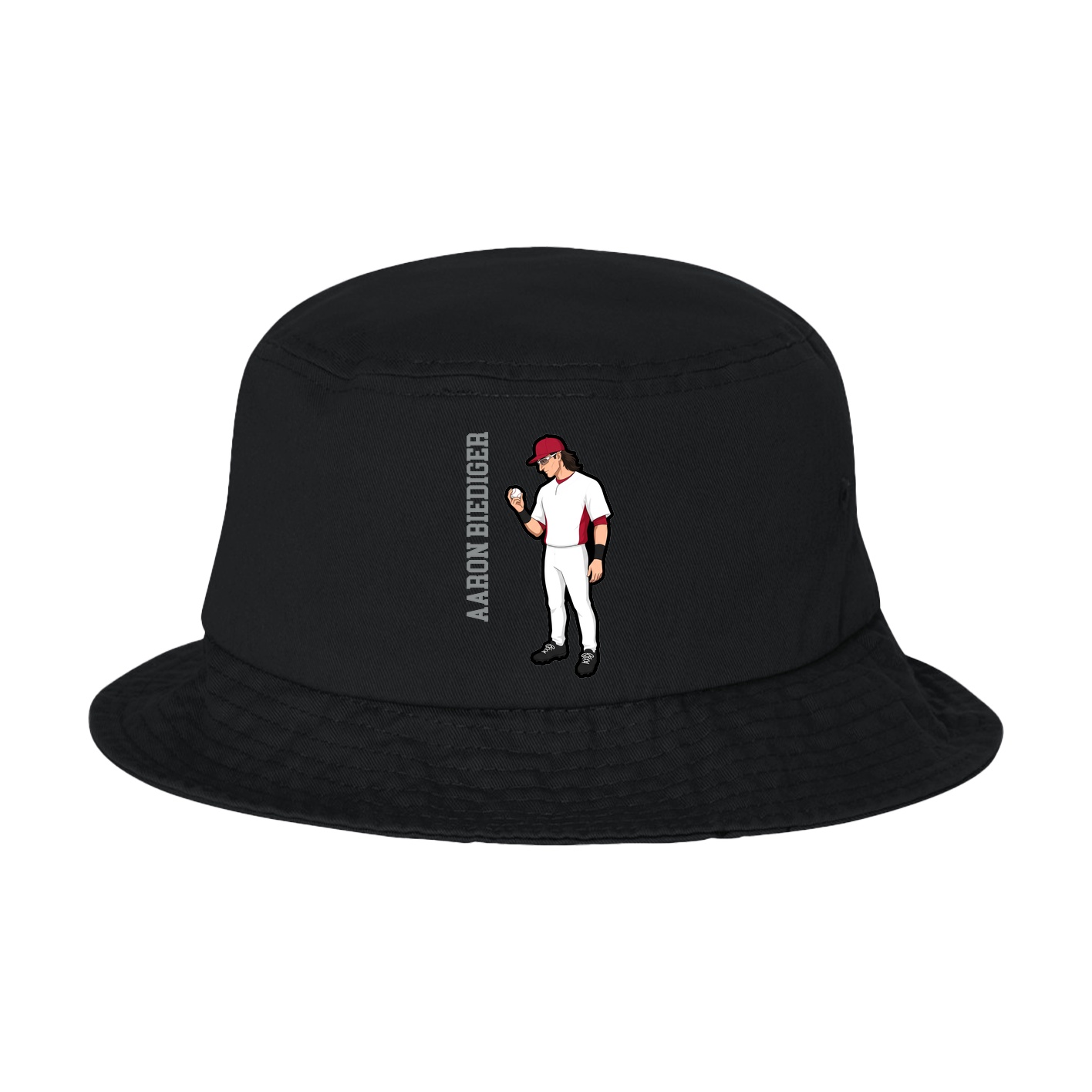 Bucket Cap — Name Vertical in Black