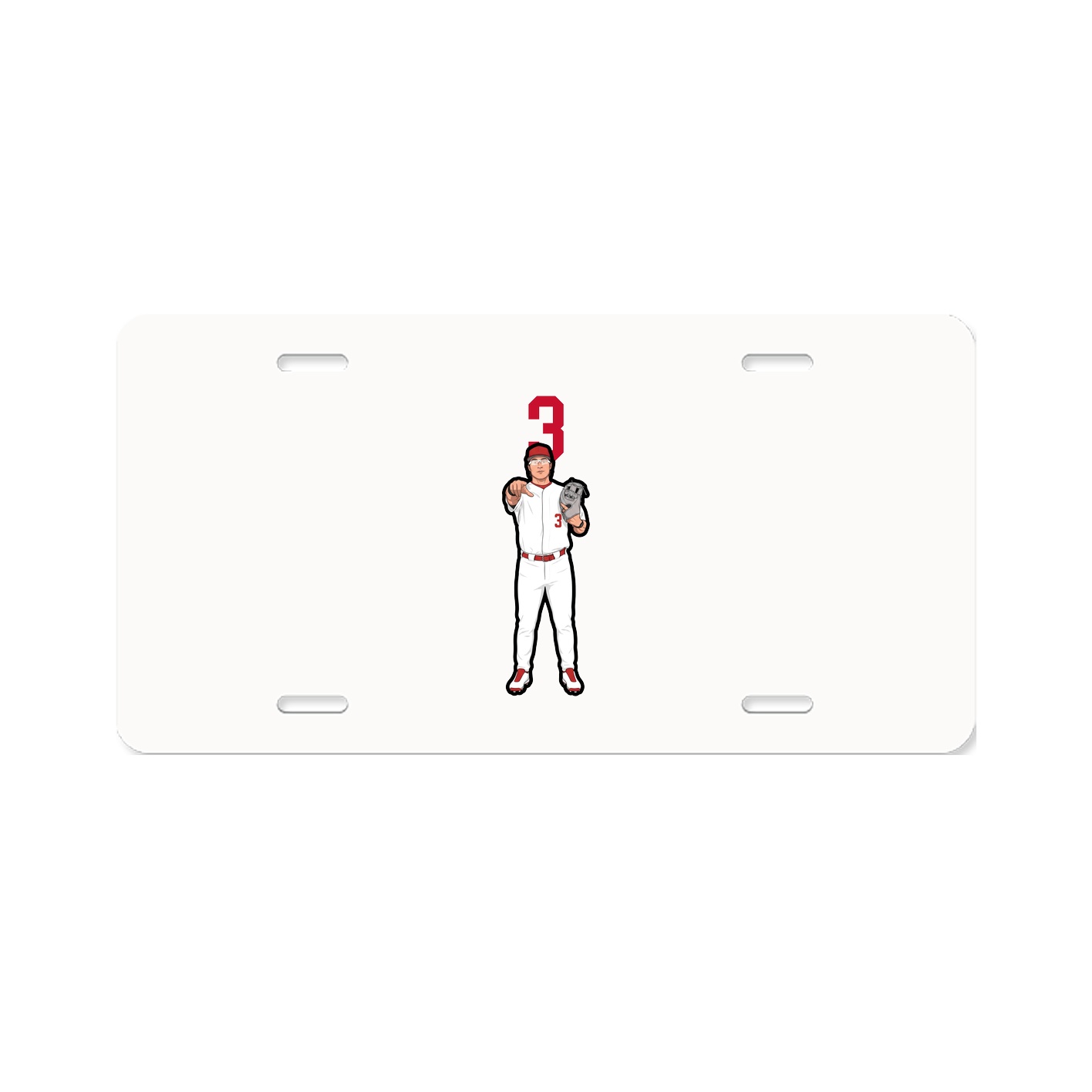 License Plate — Number Top in Classic
