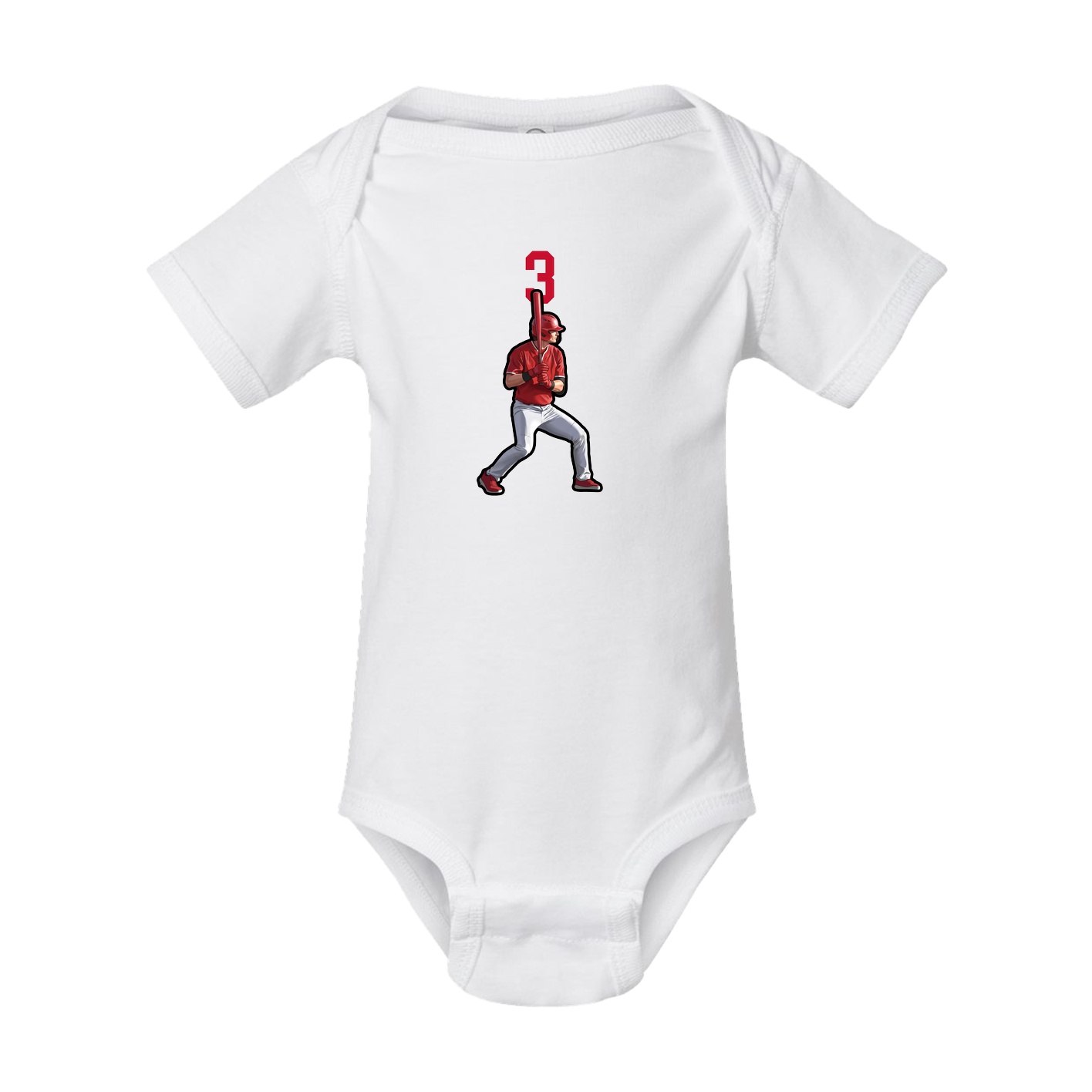 Baby Onesie — Number Top in White