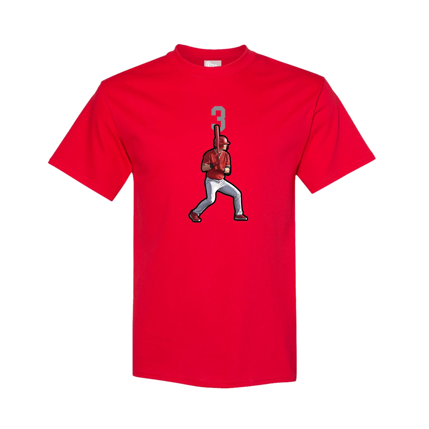 Tee — Number Top in Red