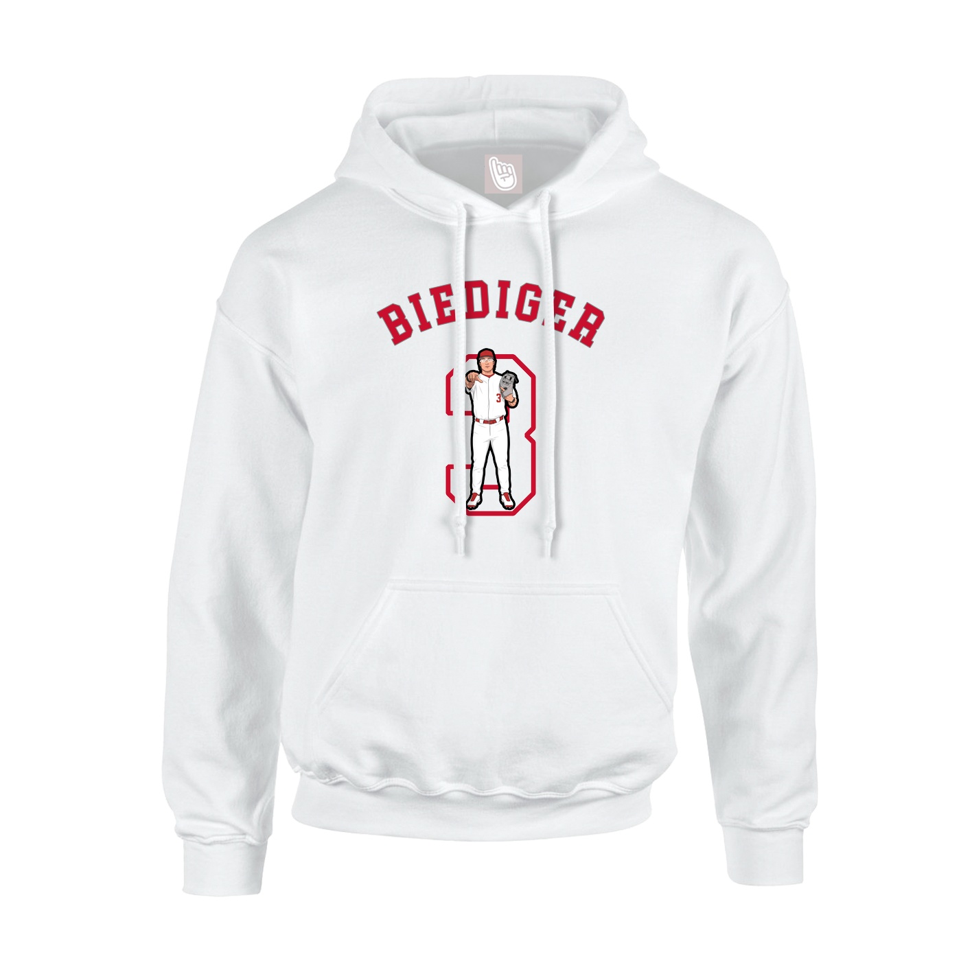 Hoodie — Shirsey Arch in White