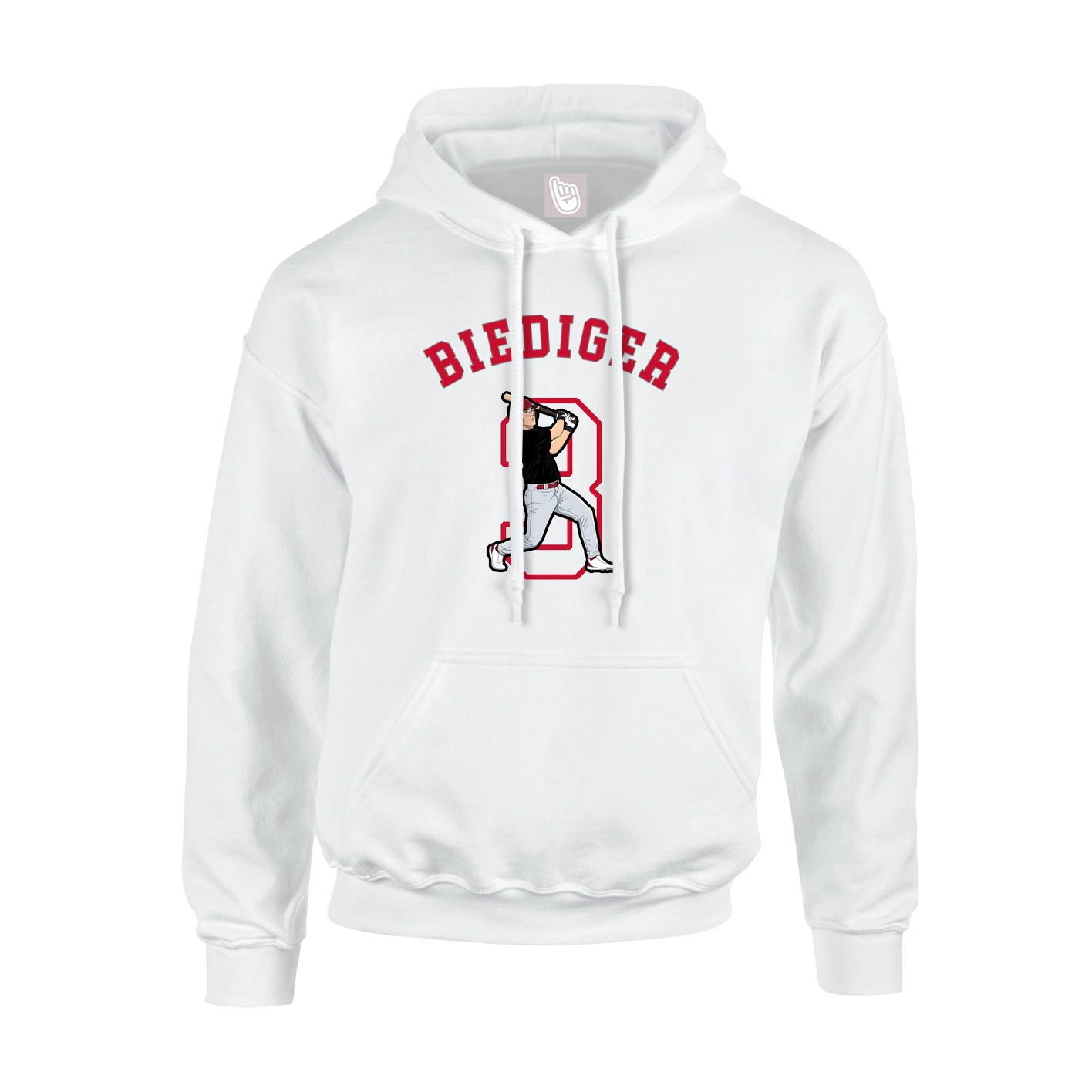 Youth Hoodie — Shirsey Arch in White