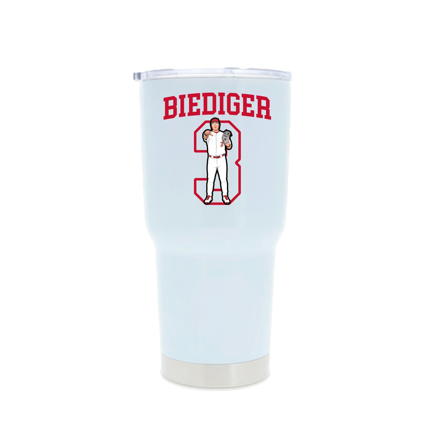 30oz Stainless Steel Tumbler — Shirsey in White