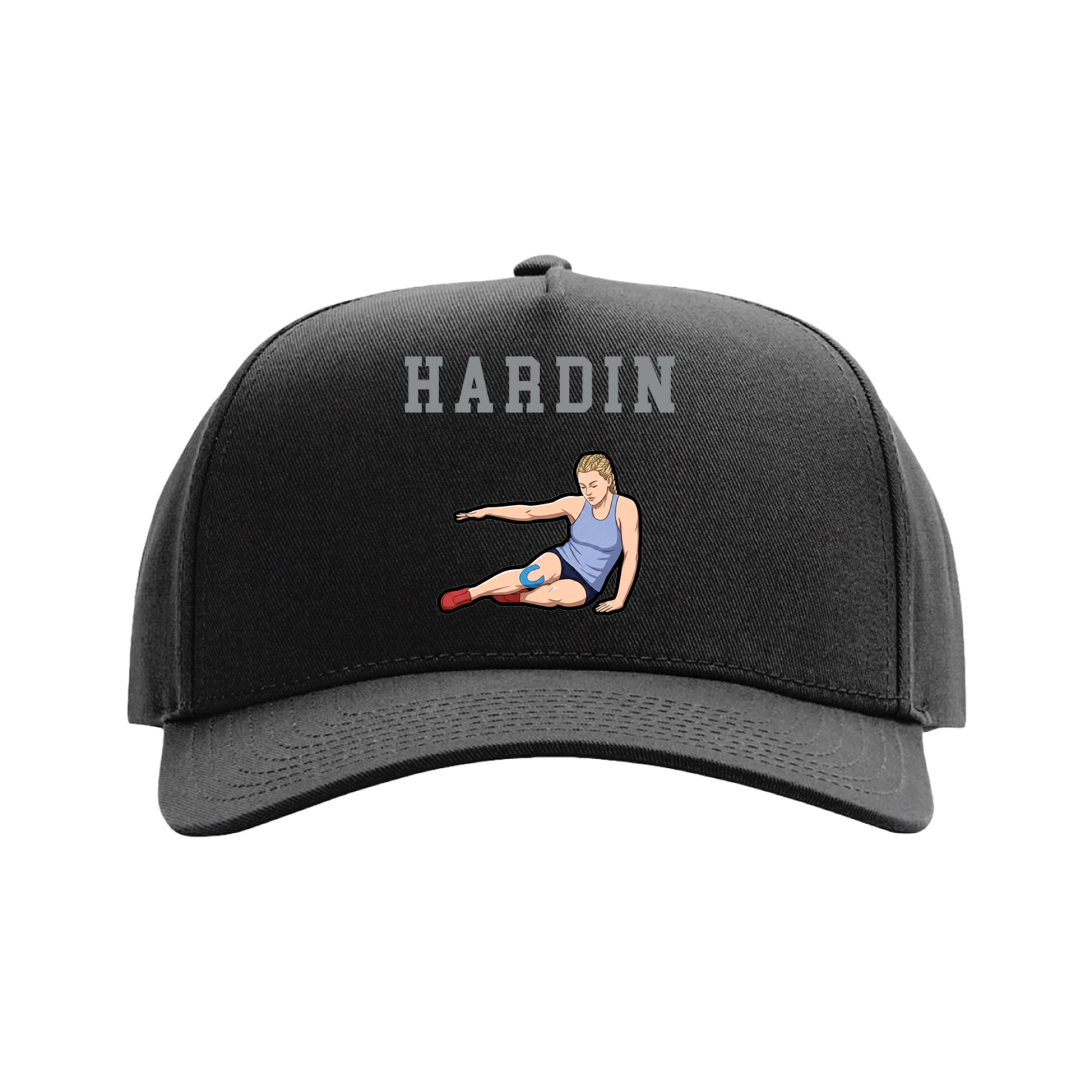 Full Fabric Five-Panel Champ Cap — Shirsey in Black
