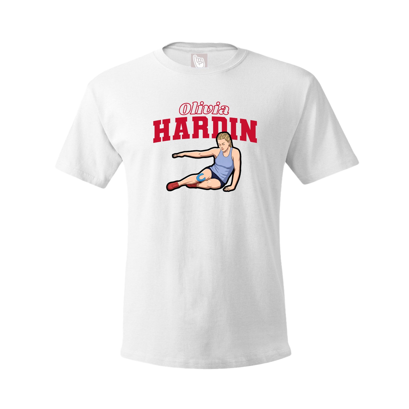 Youth Tee — Name Arch in White