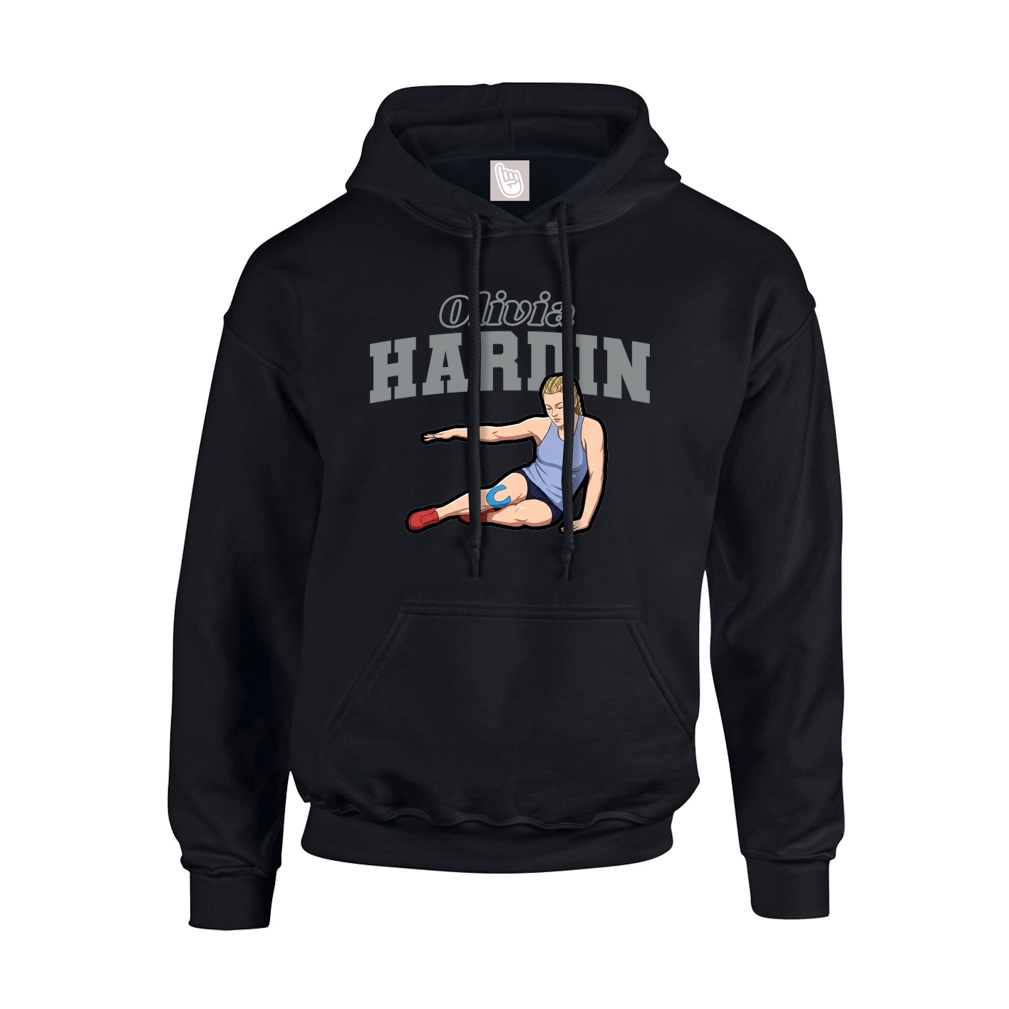 Hoodie — Name Arch in Black