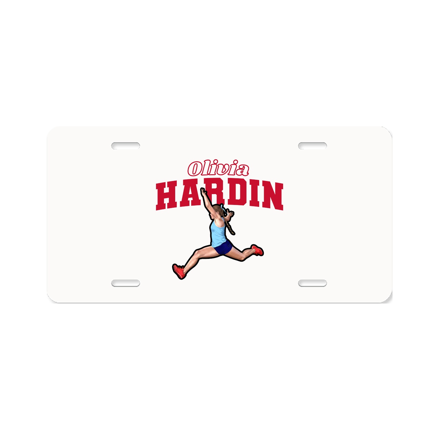 License Plate — Name Arch in Classic
