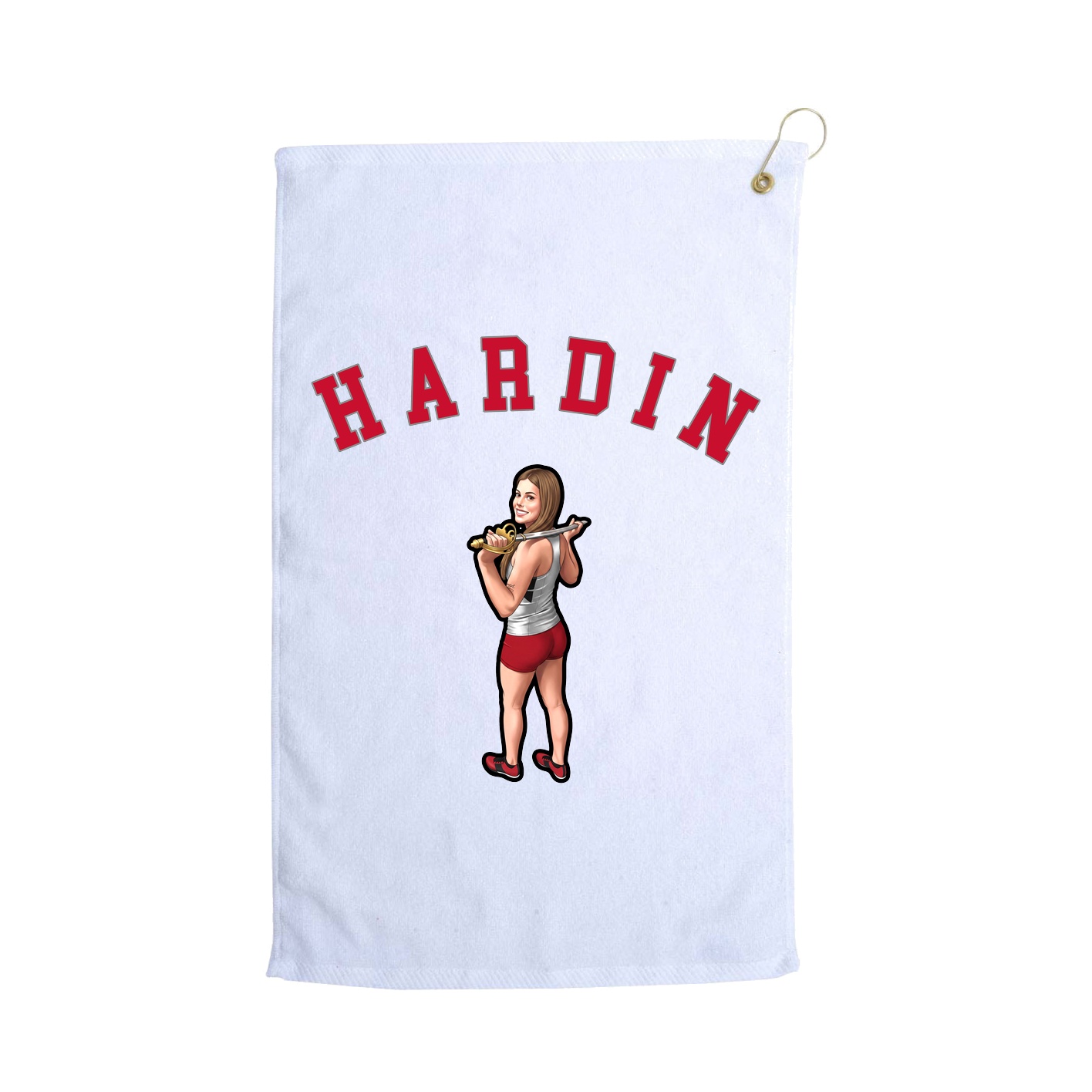 Golf Towel — Shirsey Arch in White
