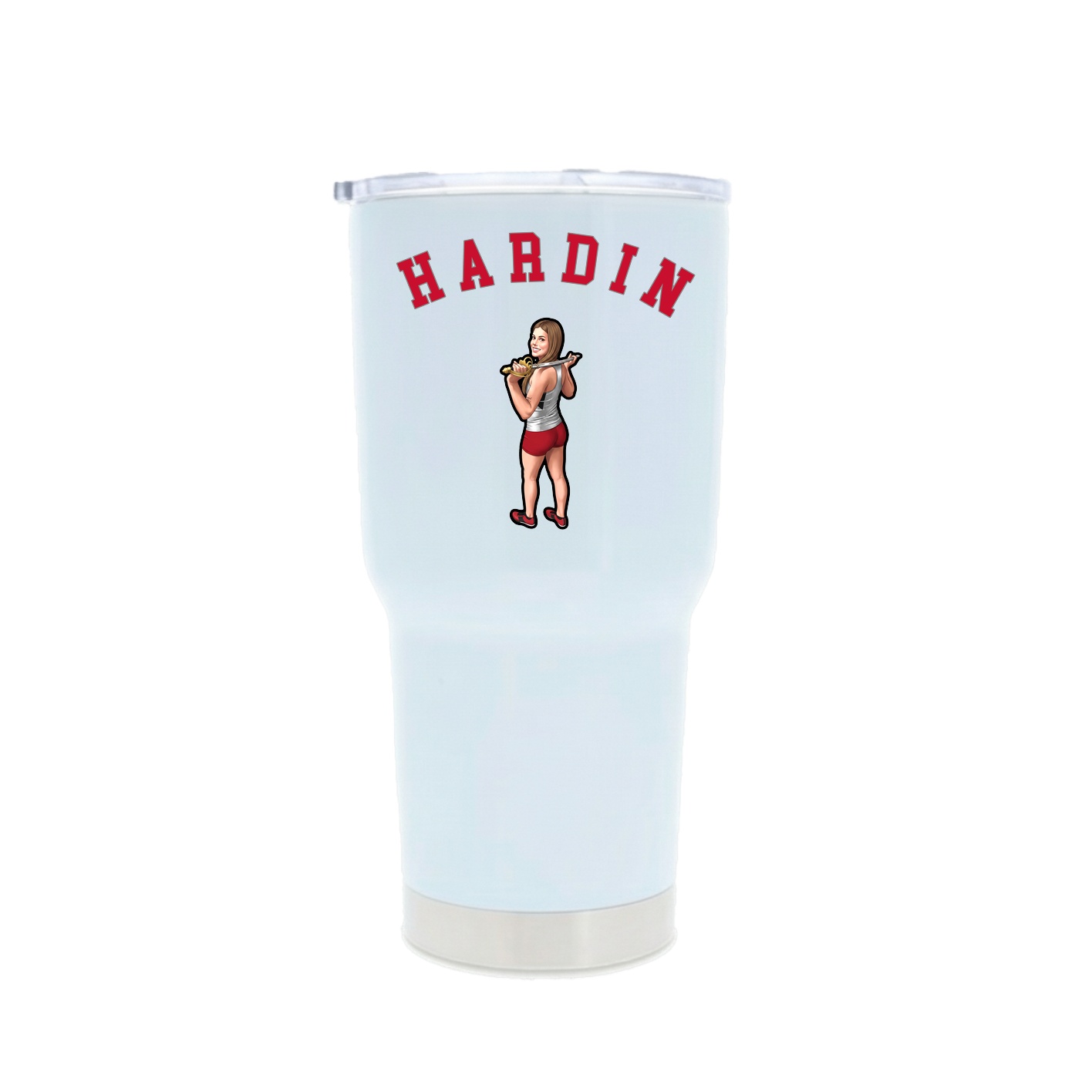 30oz Stainless Steel Tumbler — Shirsey Arch in White