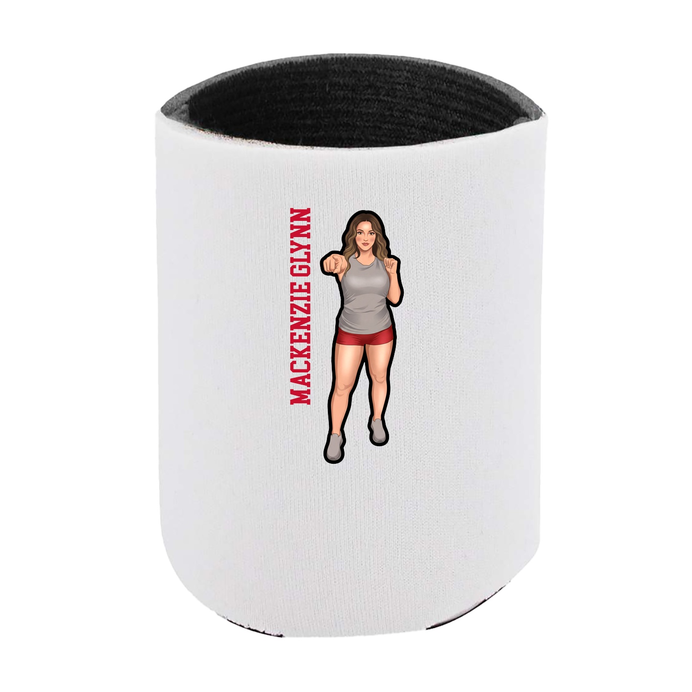 Can Holder — Name Vertical in White