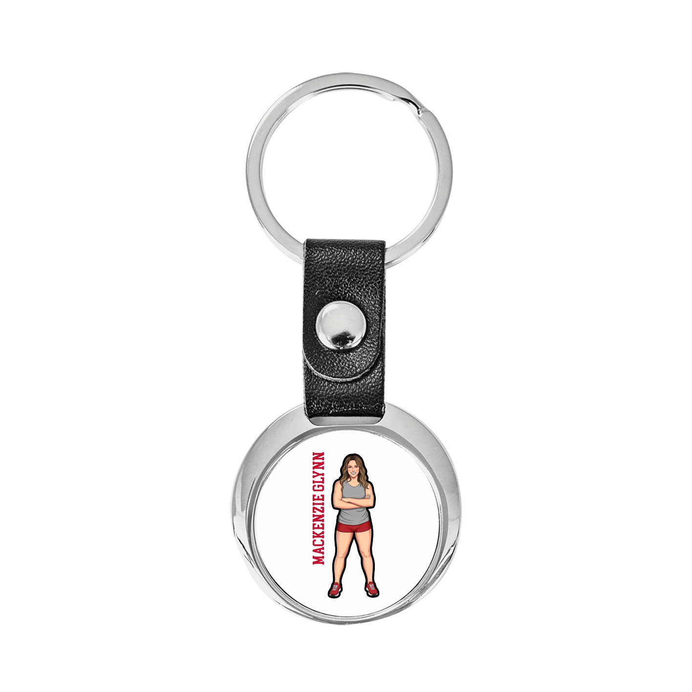 Key Chain — Name Vertical in Classic