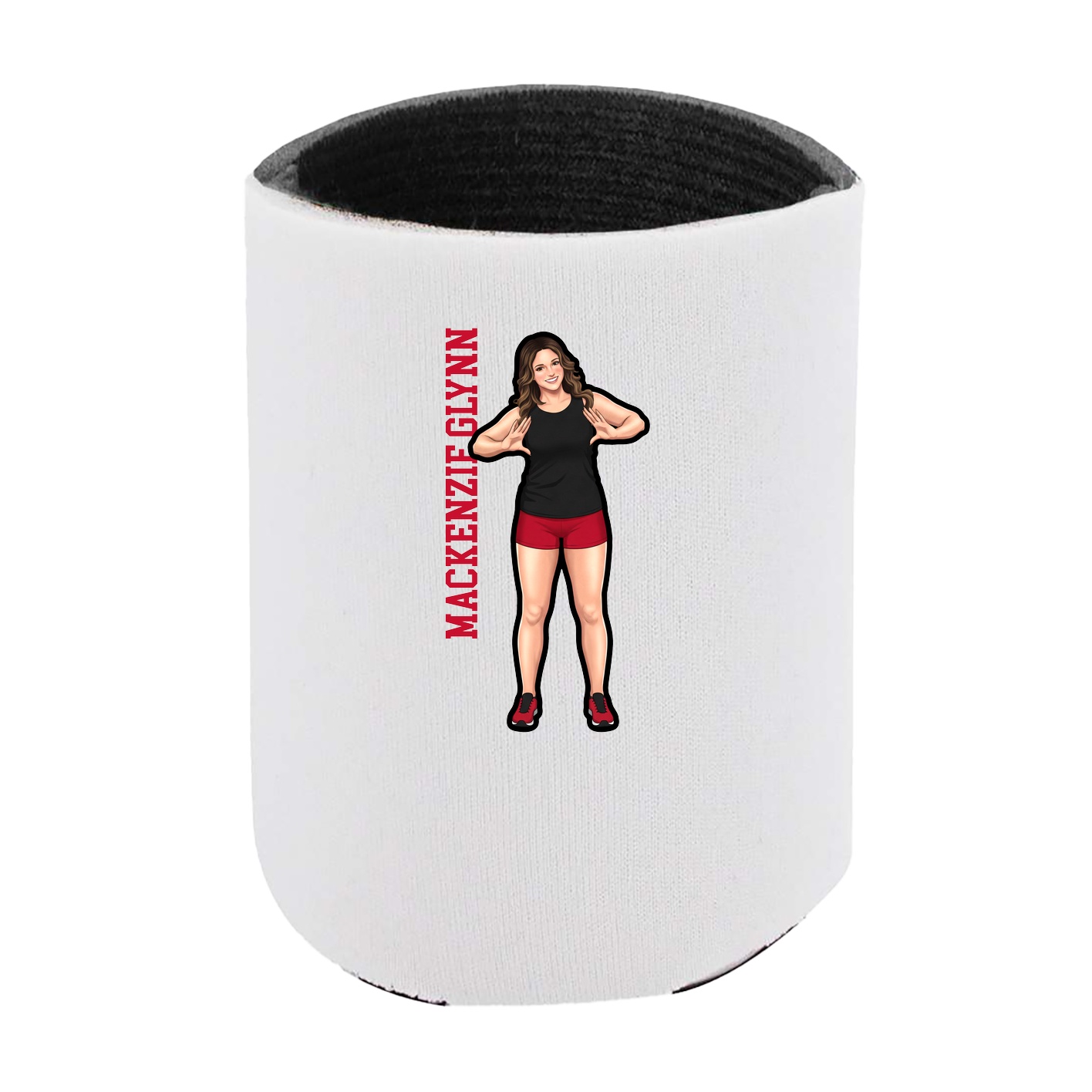 Can Holder — Name Vertical in White