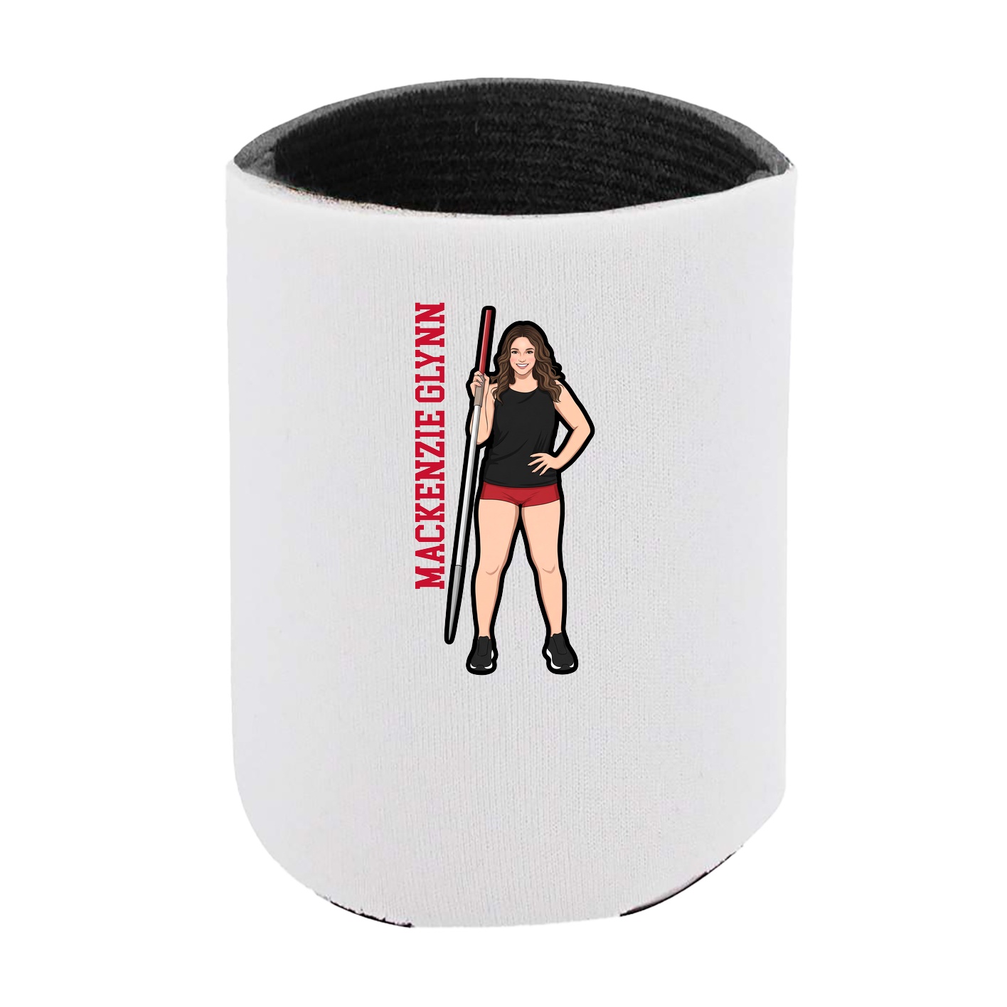 Can Holder — Name Vertical in White